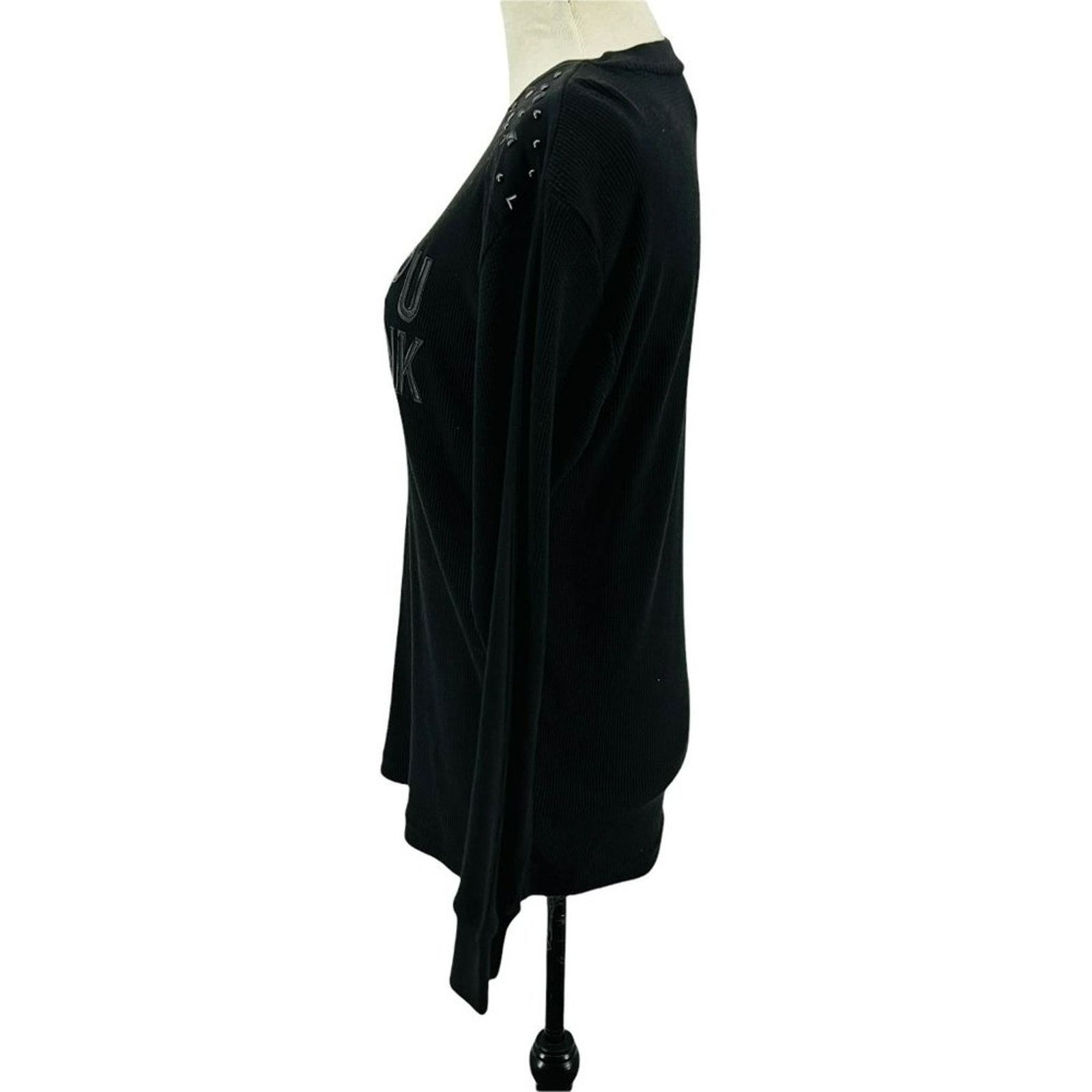 Black Label Blac Label Black Thermal Studded Shoulder Long Sleeve Size S / US 4 / IT 40 - 5 Thumbnail