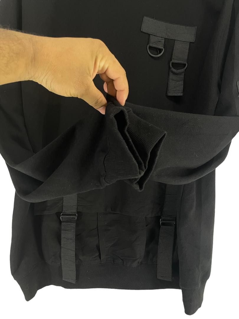 Bershka Bershka Black Utility Strap Sweatshirt Techwear Inspired Size US M / EU 48-50 / 2 - 7 Thumbnail