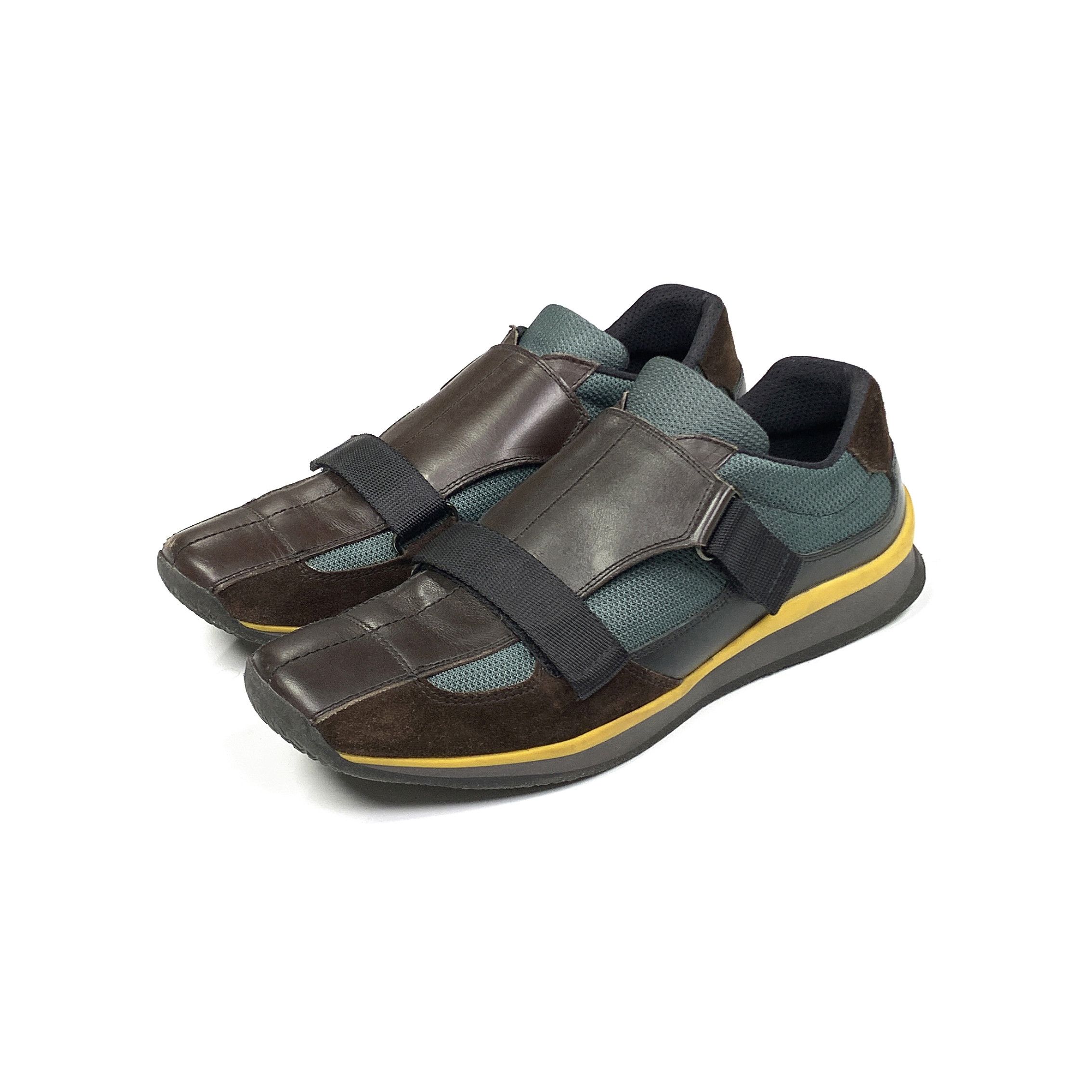 Prada 2000s Strapped Racing Shoes Size US 11 / EU 44 - 1 Thumbnail