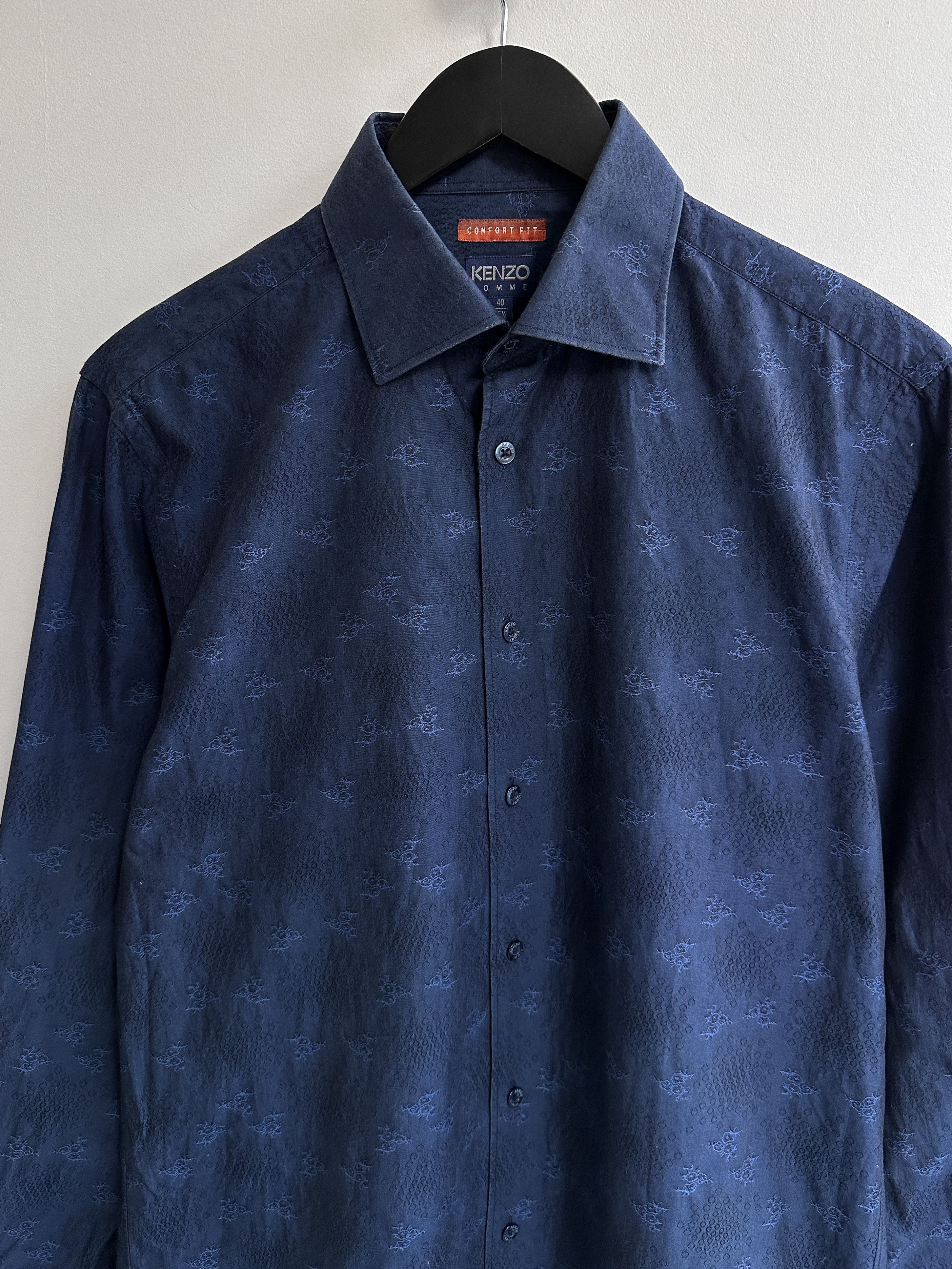 Kenzo Kenzo Blue Shirt Size US M / EU 48-50 / 2 - 3 Thumbnail