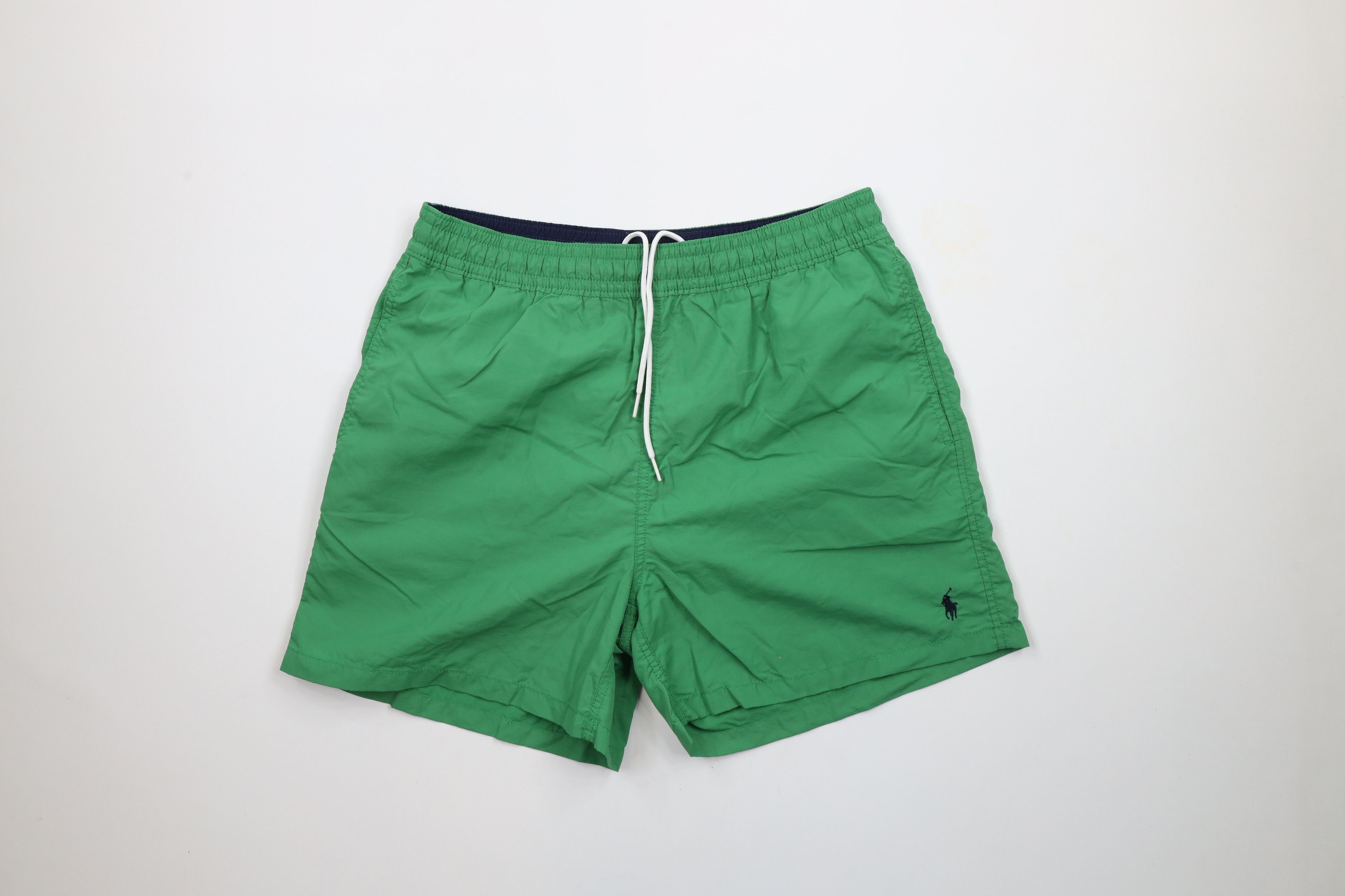 Ralph Lauren × Vintage Vintage 90s Ralph Lauren Knee Shorts Swim Trunks Green Size US 32 / EU 48 - 1 Thumbnail