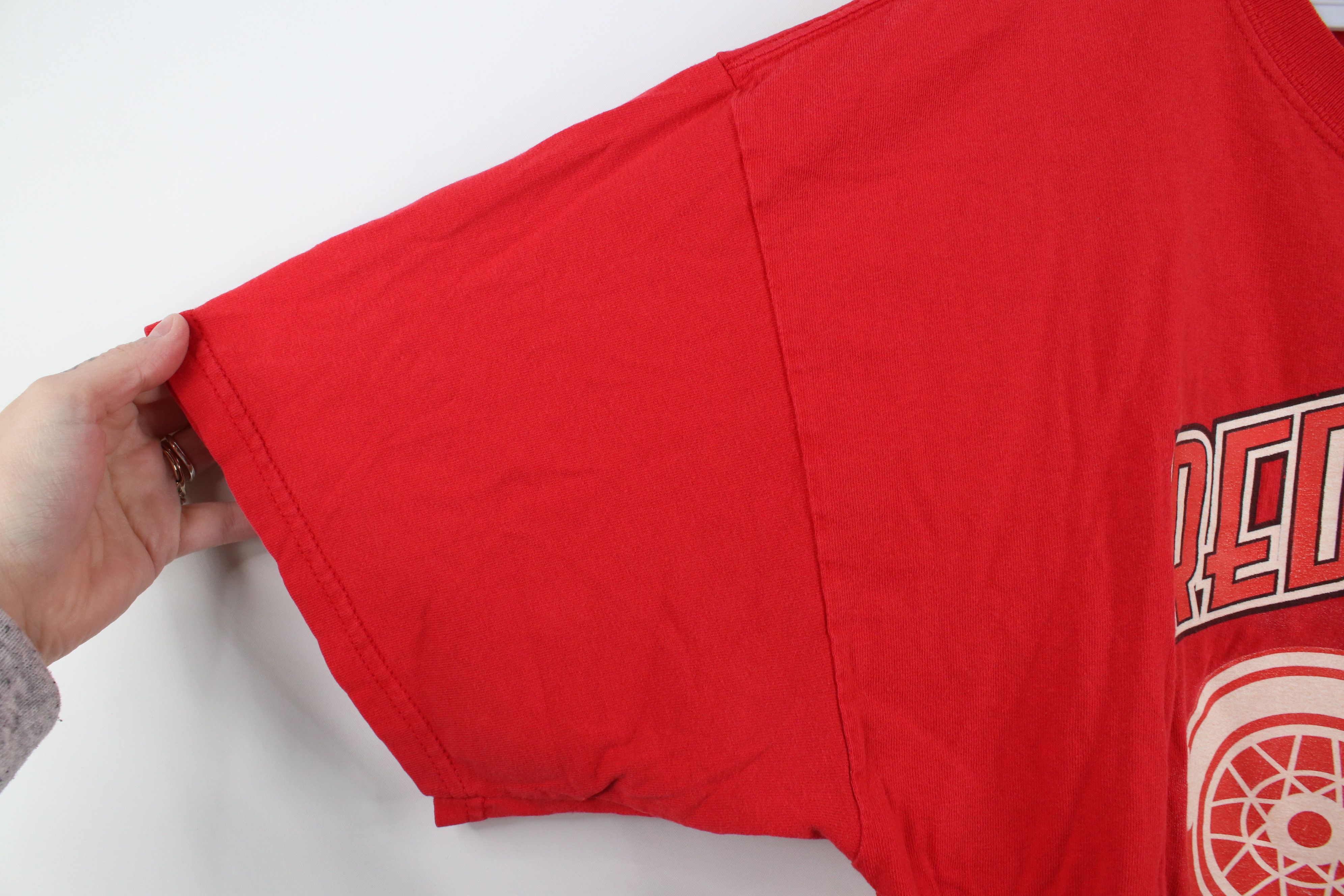 Vintage Vintage Y2K Cup Champs Detroit Red Wings Hockey T-Shirt Red Size US XL / EU 56 / 4 - 7 Thumbnail
