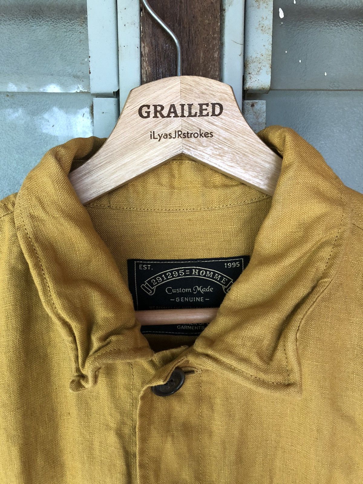 291295=Homme Vintage 291295 Homme Linen Jacket Size US M / EU 48-50 / 2 - 16 Thumbnail