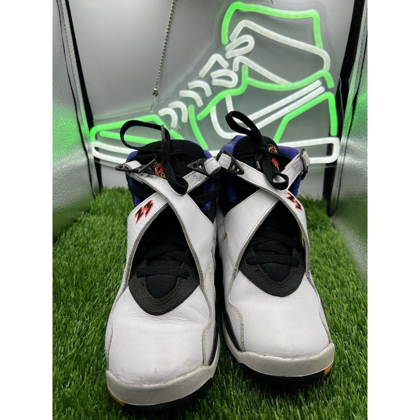 Jordan Brand Nike Air Jordan 8 Shoes Sneakers Size 7Y W8.5 Size US 7 / EU 40 - 6 Thumbnail