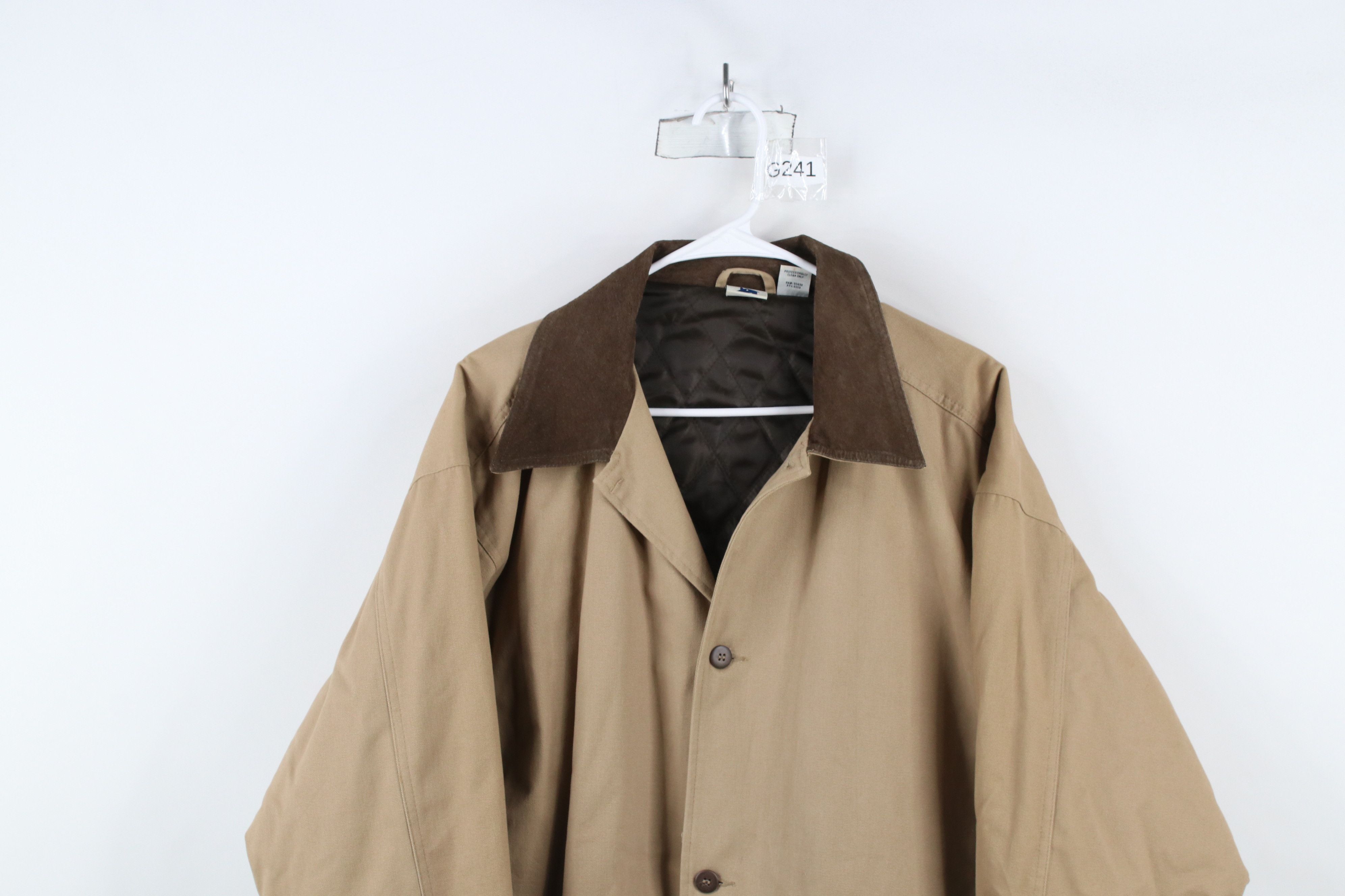 Vintage Vintage 90s Streetwear Leather Quilted Chore Barn Jacket Size US L / EU 52-54 / 3 - 2 Thumbnail