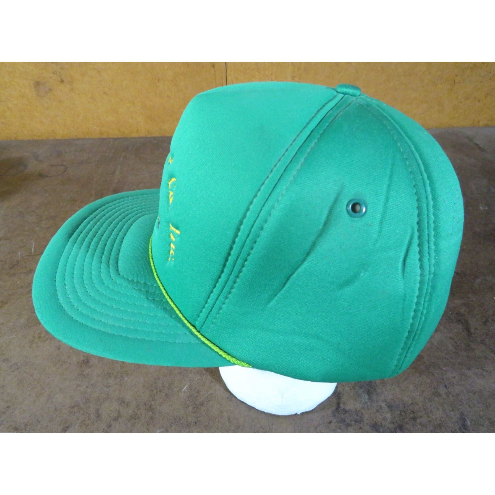 John Deere VINTAGE John Deere Trucker Hat Cap Men Adjustabl e Green Nylon Cotton Patch Mohr's 80s USA Size ONE SIZE - 3 Thumbnail