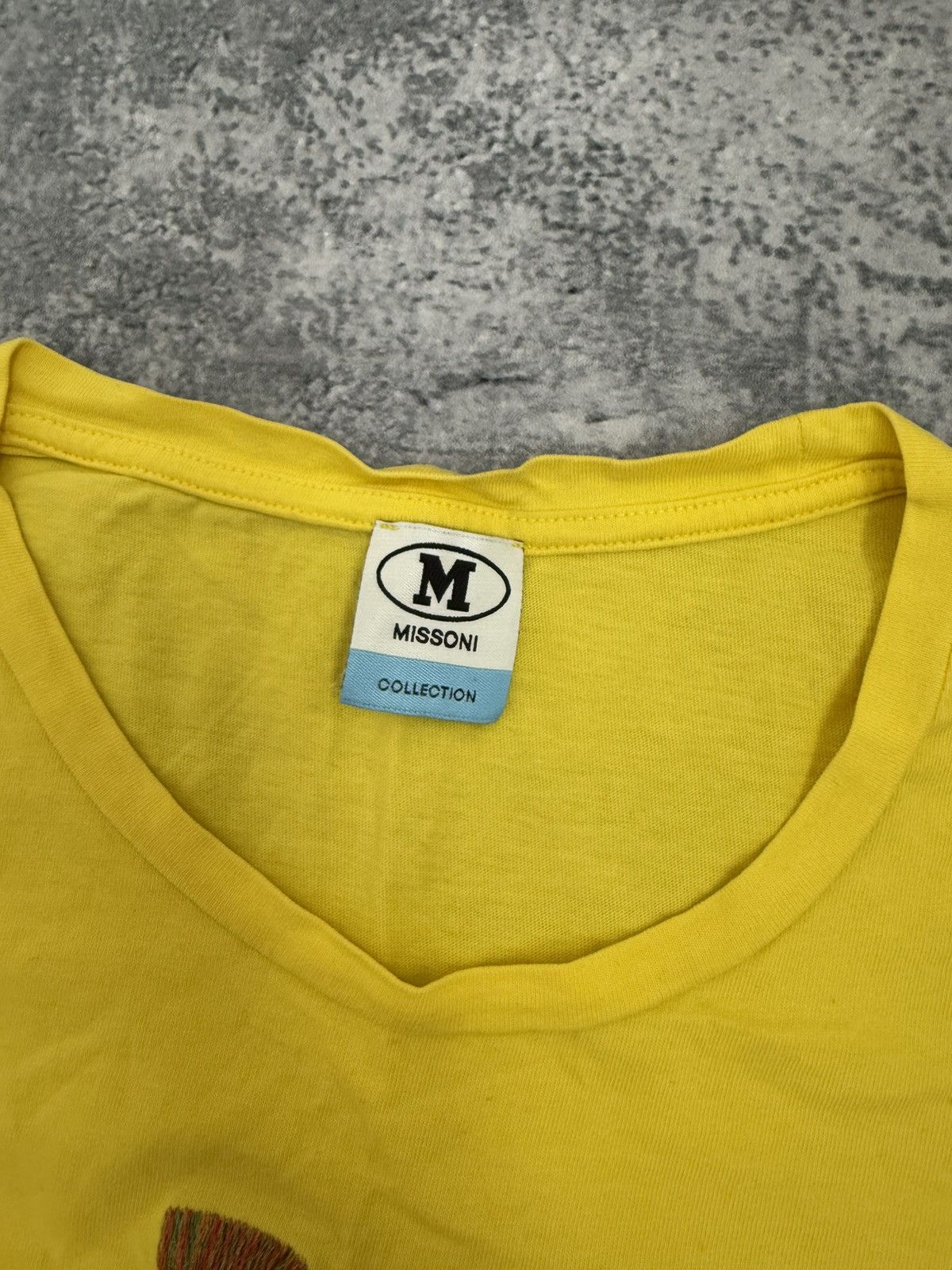 Japanese Brand Missoni Japanese style T shirt Big Logo Spellout Size S / US 4 / IT 40 - 3 Thumbnail