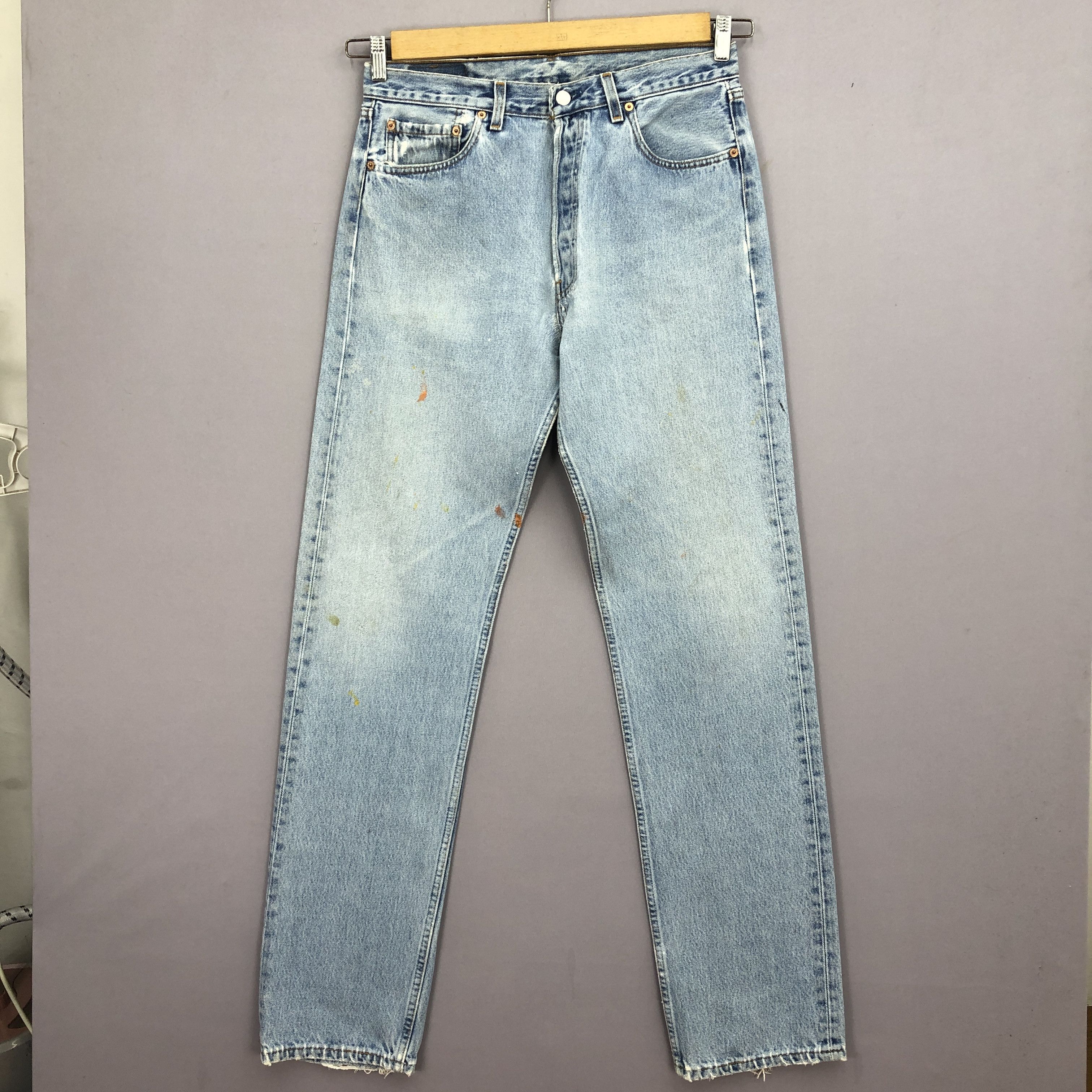 Levi's Vintage Levis 501 Sunfaded Jeans Levi's Ripped Faded Denim Size US 32 / EU 48 - 1 Thumbnail