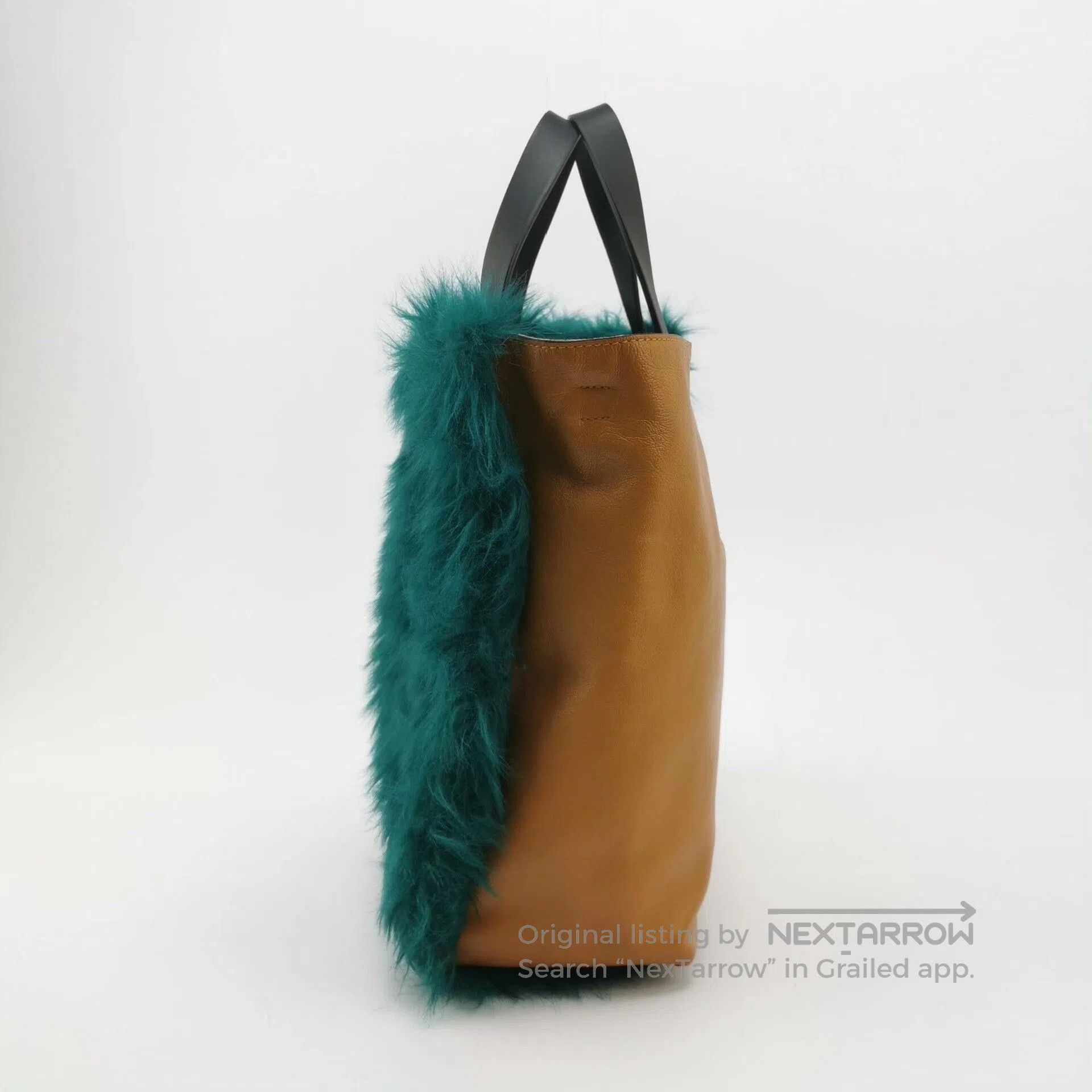 Marni MARNI Green Paneled Furry Bag. Size ONE SIZE - 3 Thumbnail