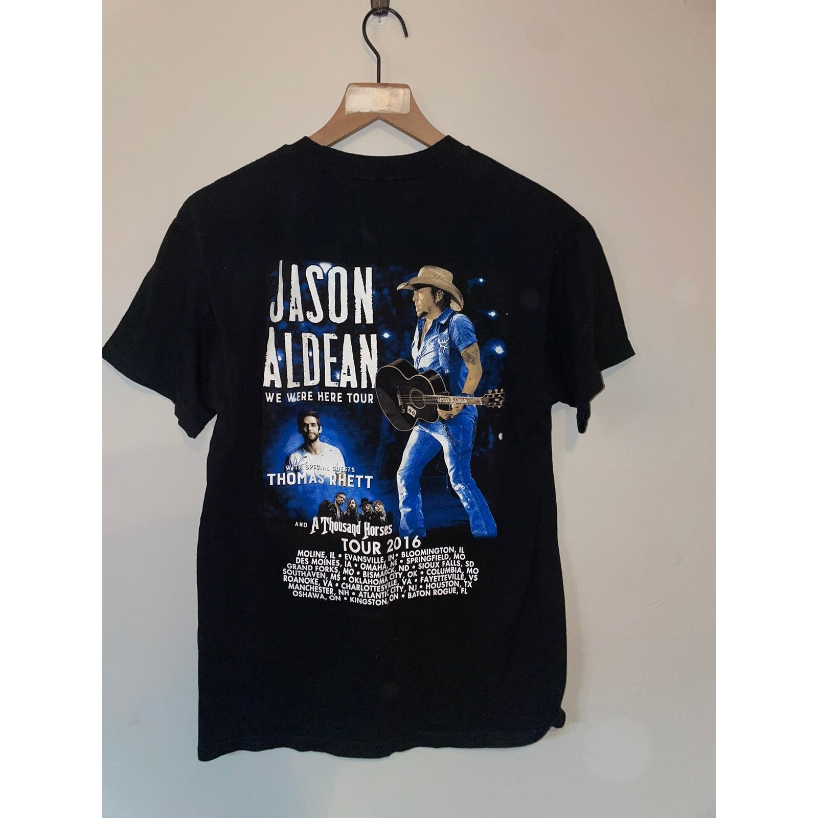 Gildan Jason Aldean Shirt We Were Here Tour Country Tee M Medium Size US M / EU 48-50 / 2 - 6 Thumbnail