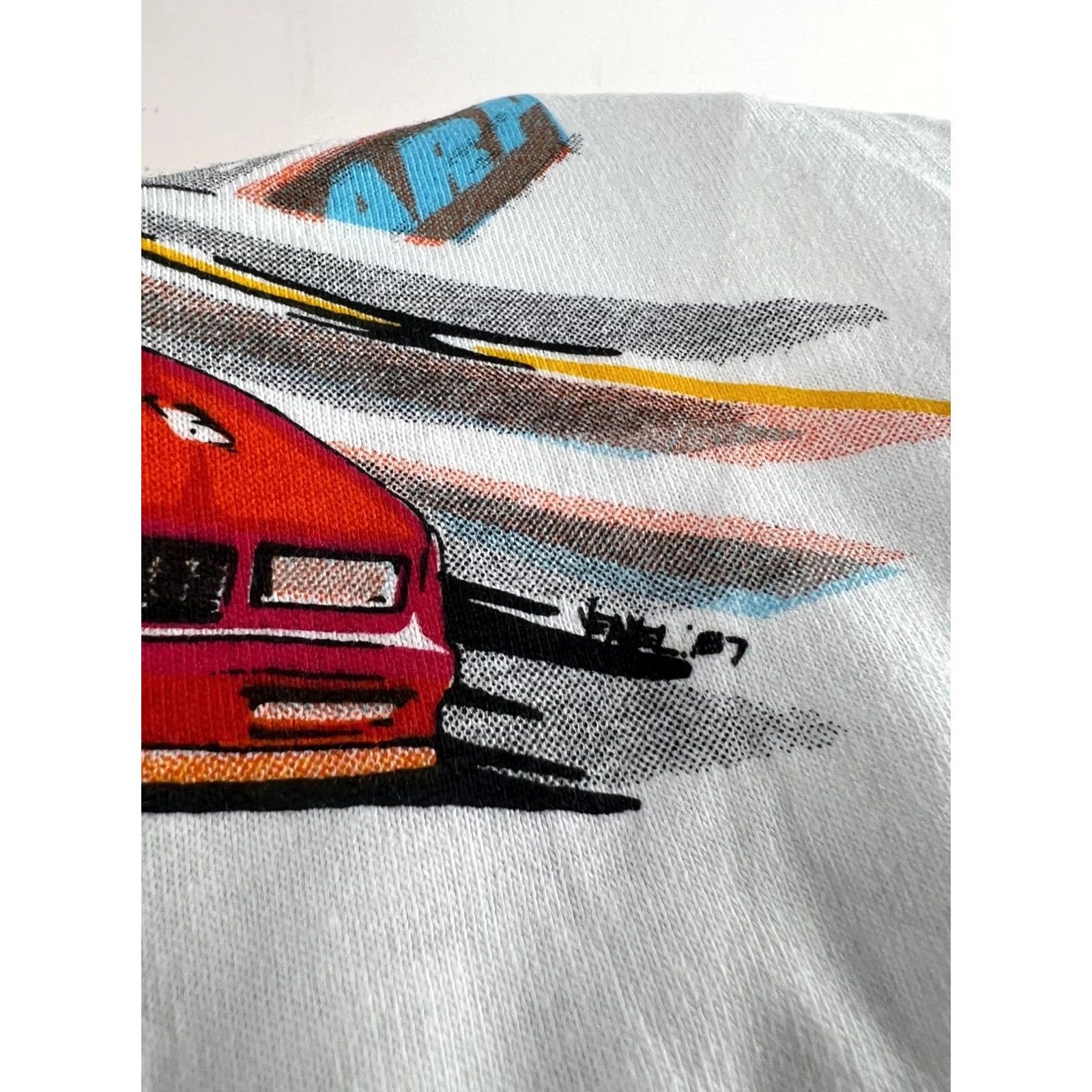 Vintage VINTAGE ARP Racing Car T Shirt Adult M White Mens 1980s Size US M / EU 48-50 / 2 - 2 Thumbnail