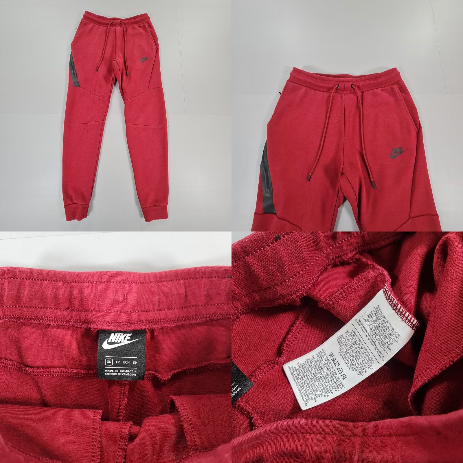 Nike Nike Mens Tracksuit Set Hoodie Jogger Red Small XS 2 Piece with Pockets Tech Fleece Casual Activewear Sports Man Mens Size US XS / EU 42 / 0 - 9 Thumbnail