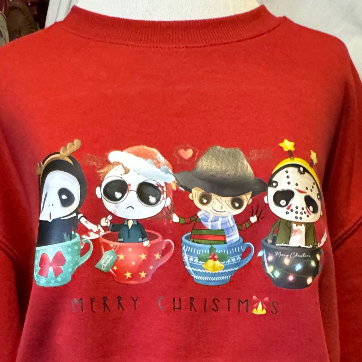 Other Halloween Meets Christmas, Rust, Oversized Sweatshirt Size ONE SIZE - 9 Thumbnail