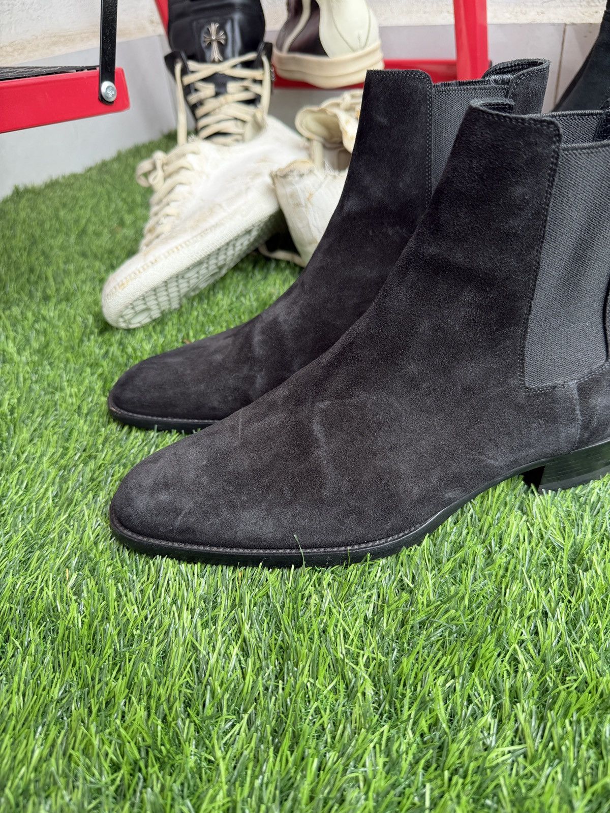 Saint Laurent Paris Suede wyatt boots by Hedi slimane Size US 7 / EU 40 - 3 Thumbnail