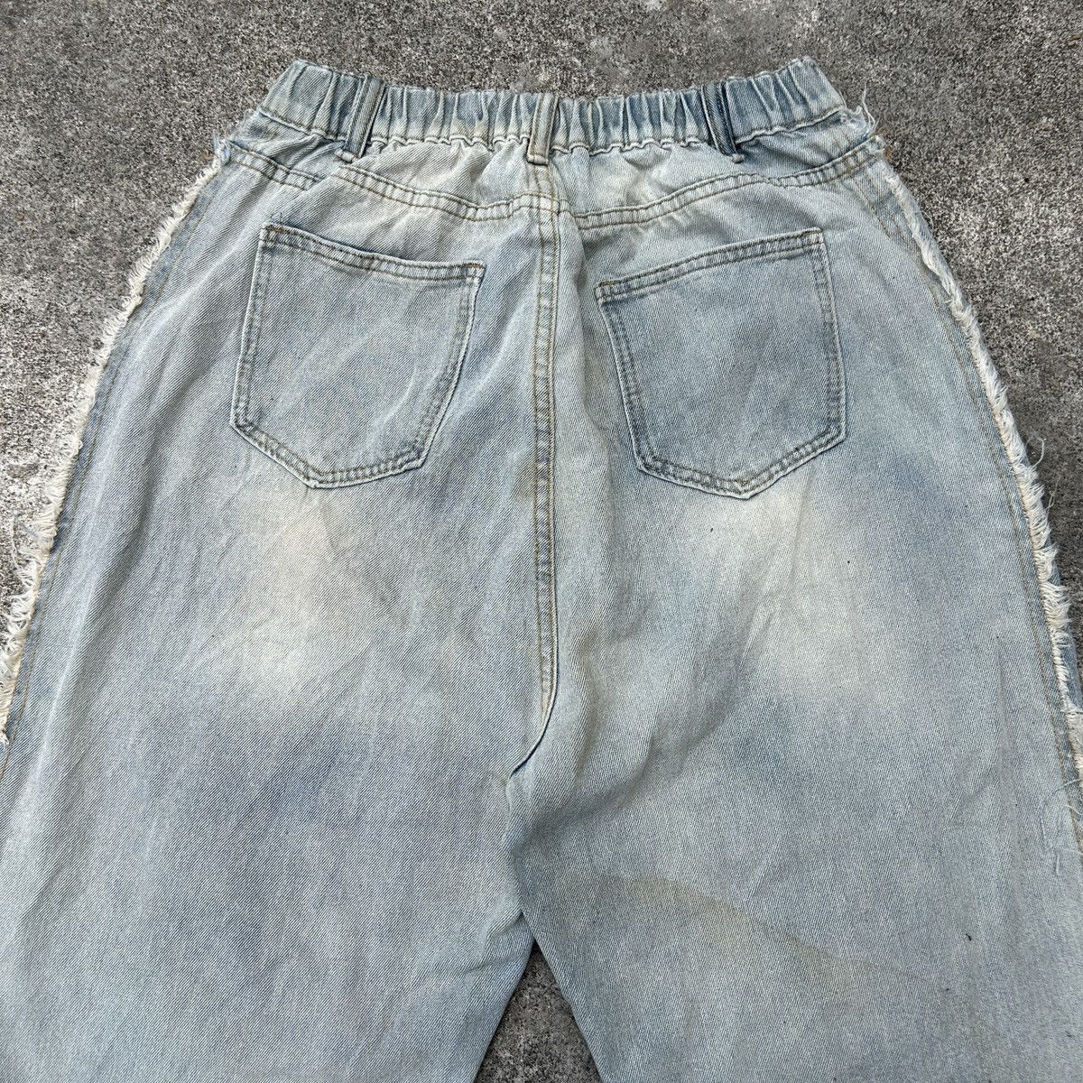 Japanese Brand Loose Jeans Patchwork Paint Style *kapital Stlye Size US 27 - 19 Thumbnail