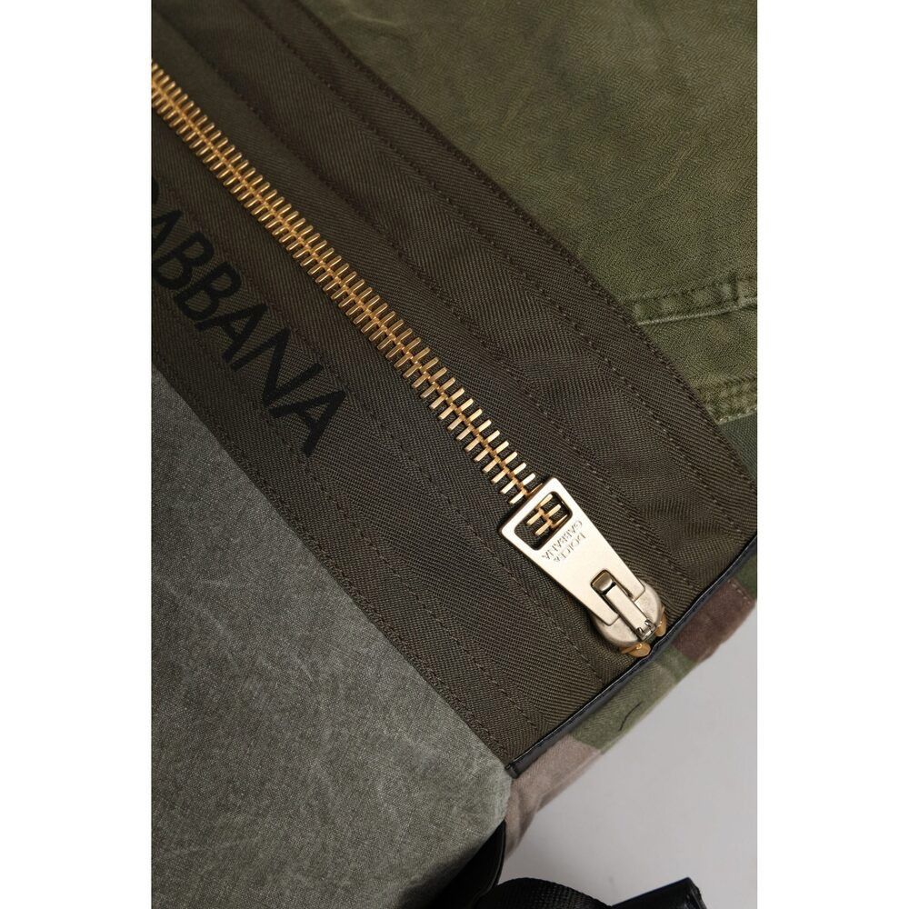 Dolce & Gabbana Dolce & Gabbana Military Green Patchwork Rucksack Backpack B Size ONE SIZE - 5 Thumbnail