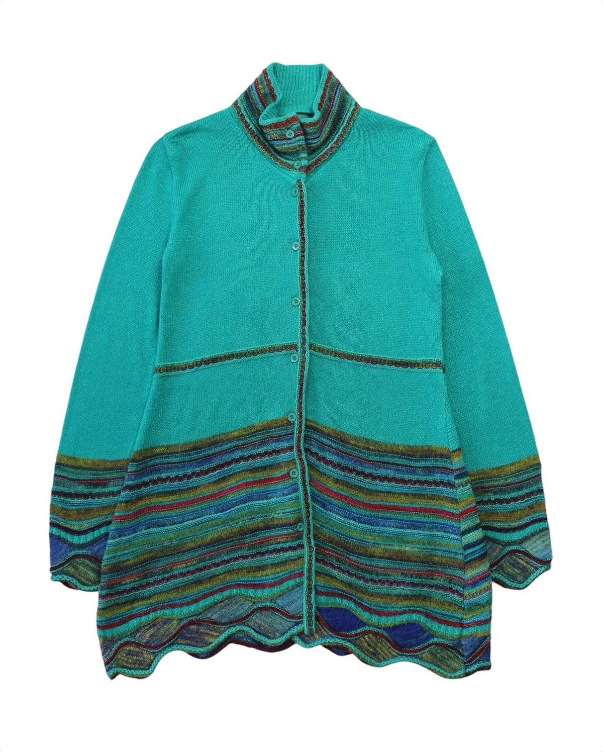 Vintage VIA FABURRICA LONG KNITWEAR Size M / US 6-8 / IT 42-44 - 1 Thumbnail