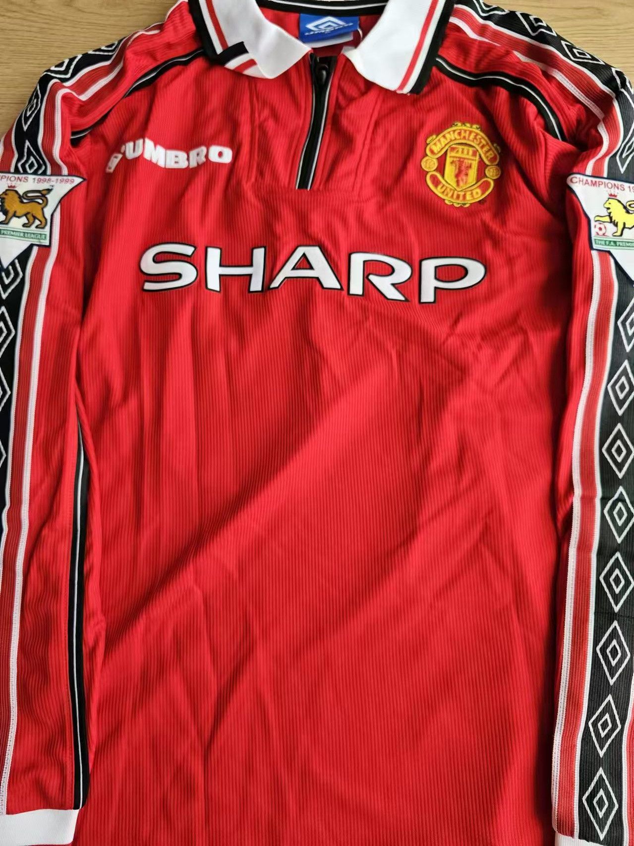 1998 Manchester United #20 Solskjaer Jersey XXL