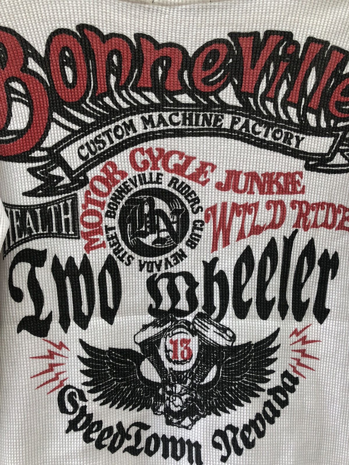 If Six Was Nine Vintage RARE Bullet Noise X BonneVille Riders Longsleeve Tee Size US M / EU 48-50 / 2 - 7 Thumbnail