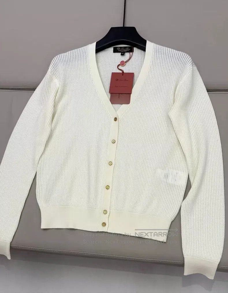 Loro Piana LORO PIANA Wool Knitted Cardigan Size XS / US 0-2 / IT 36-38 - 1 Thumbnail