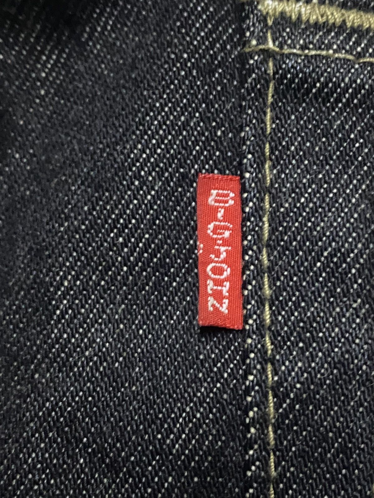 Big John Vintage Big John Black Denim Distressed Repair Baggy Jeans Size US 41 - 10 Thumbnail