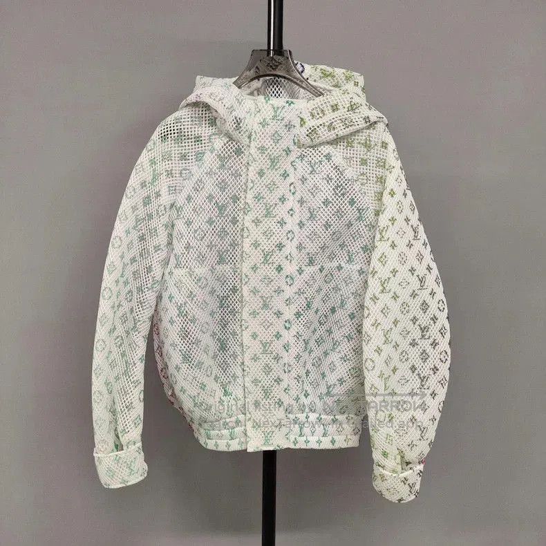 Louis Vuitton Louis Vuitton Organza Mesh Zip Jacket. Size US XL / EU 56 / 4 - 1 Thumbnail