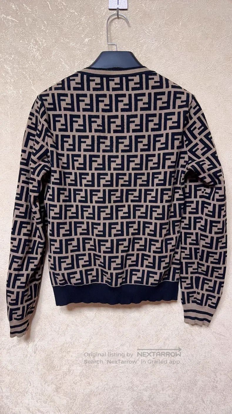Fendi Fendi Classic Monogram Long Sleeve Knit Top Size XS / US 0-2 / IT 36-38 - 2 Thumbnail