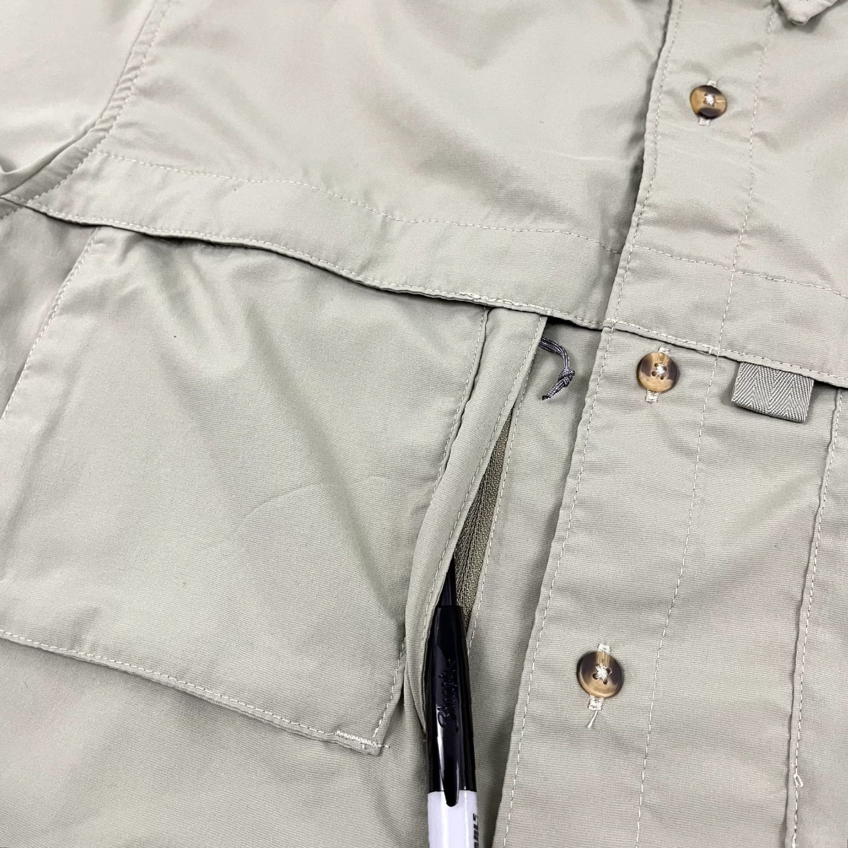 Vintage LL Bean Tropicwear Shirt Mens Medium Reg Green Hiking Fishing Button Up UPF 50+ Size US M / EU 48-50 / 2 - 7 Thumbnail