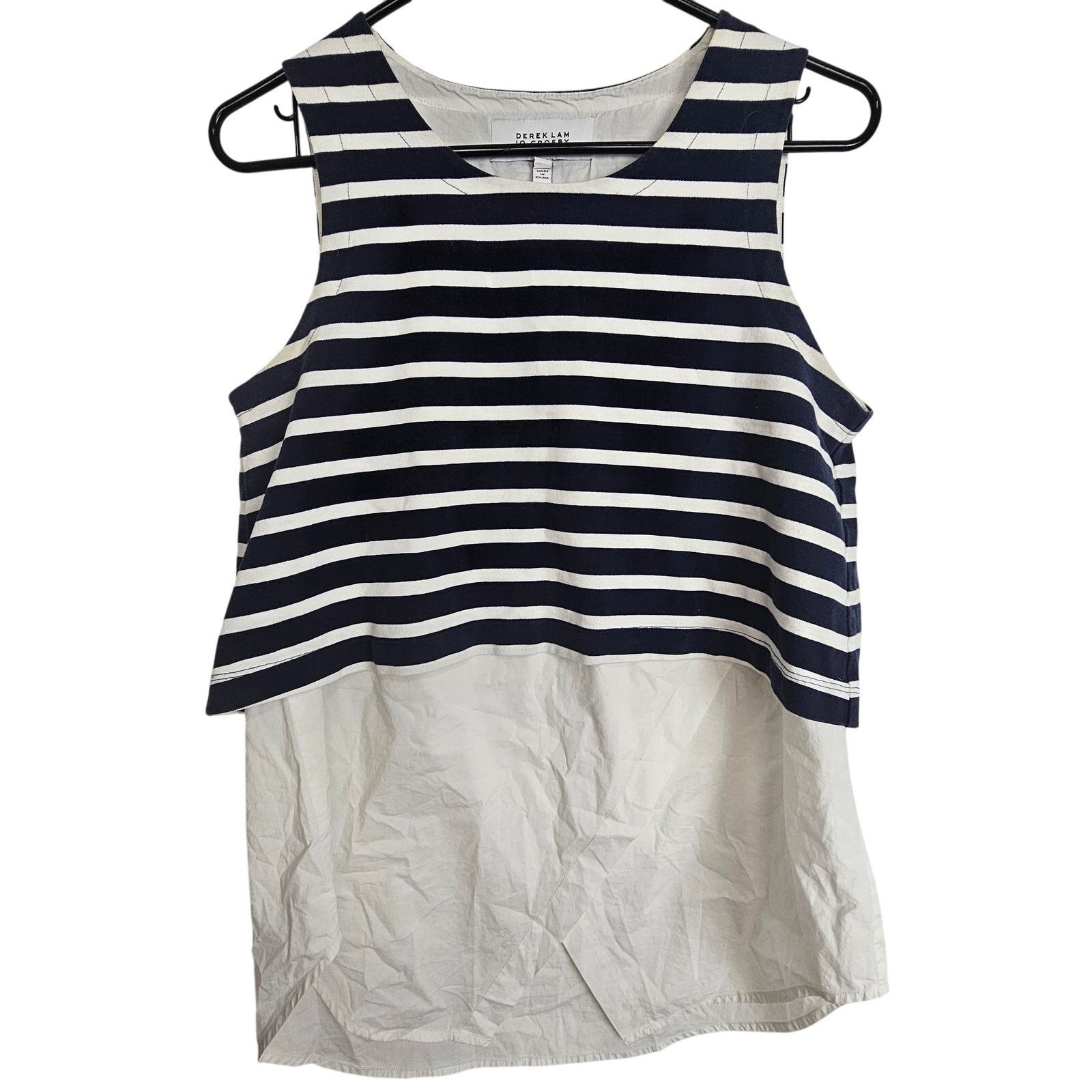 Derek Lam 10 Crosby Derek Lam 10 Crosby Striped Top 4 Nautical Designer Resort Size S / US 4 / IT 40 - 2 Thumbnail