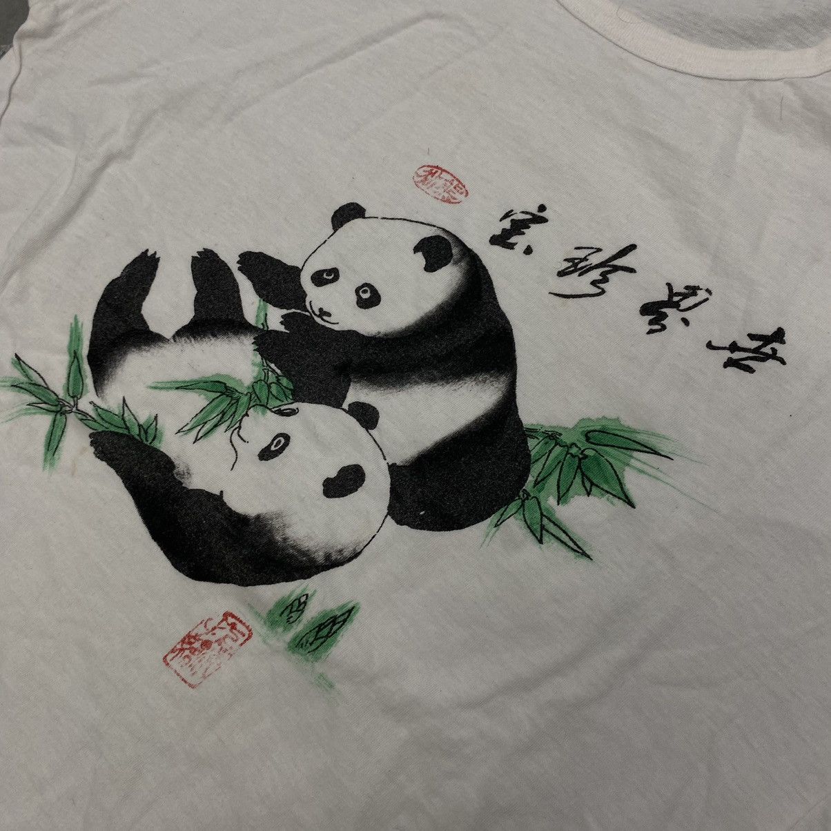 Japanese Brand × Kapital × Vintage Vtg 60s 70s Chinese Panda Souvenir Tee Boho Western Hippie Size US S / EU 44-46 / 1 - 4 Thumbnail