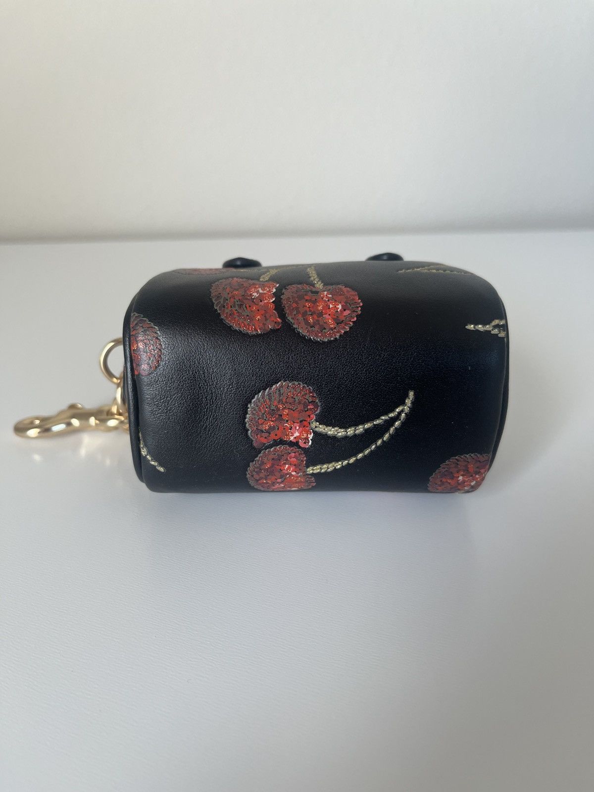 Coach Coach Mini Rowan Bag Charm With Cherry Print Size ONE SIZE - 4 Thumbnail