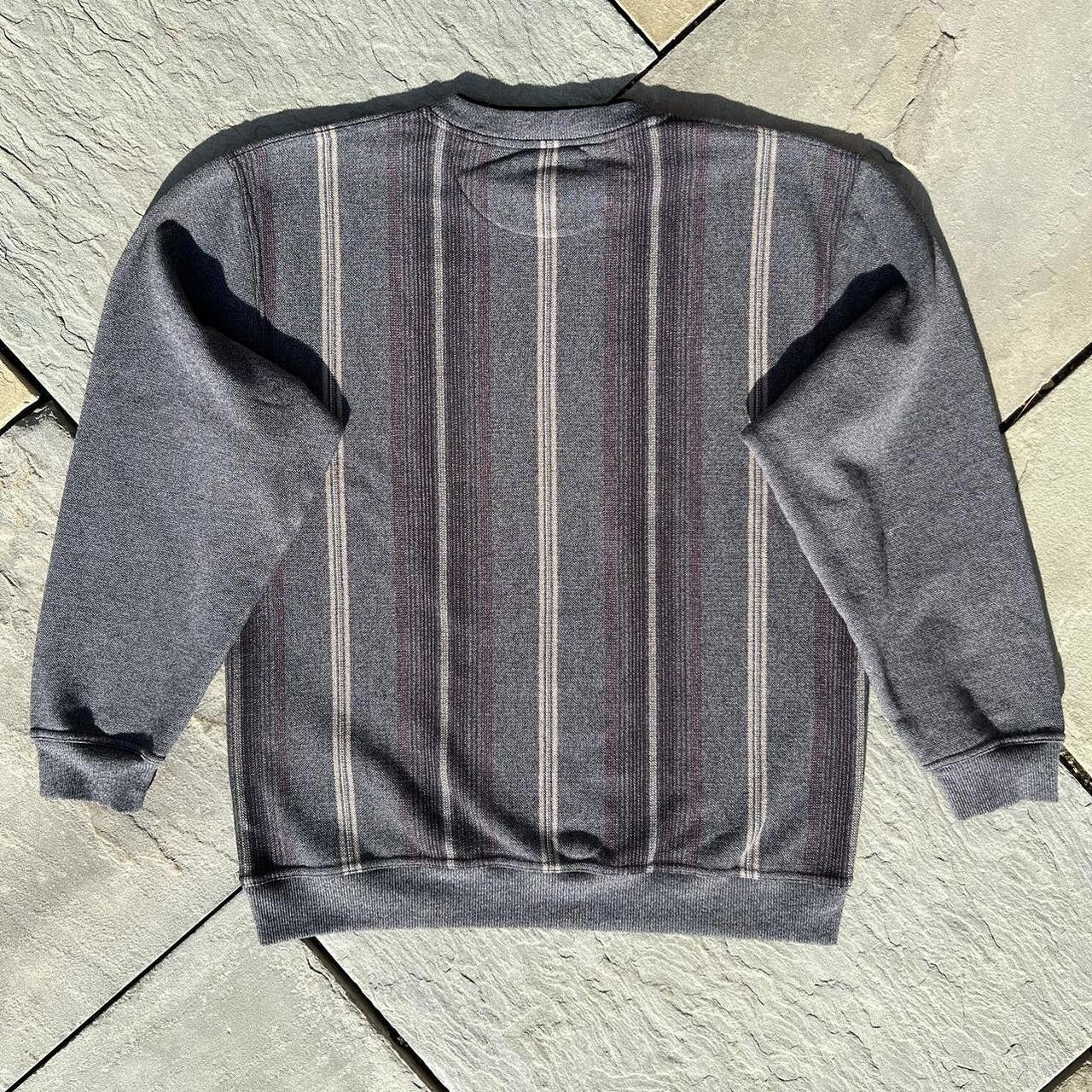 Knightsbridge Y2K Varied Vertical Stripe Double Crewneck Sweater Size US L / EU 52-54 / 3 - 2 Thumbnail