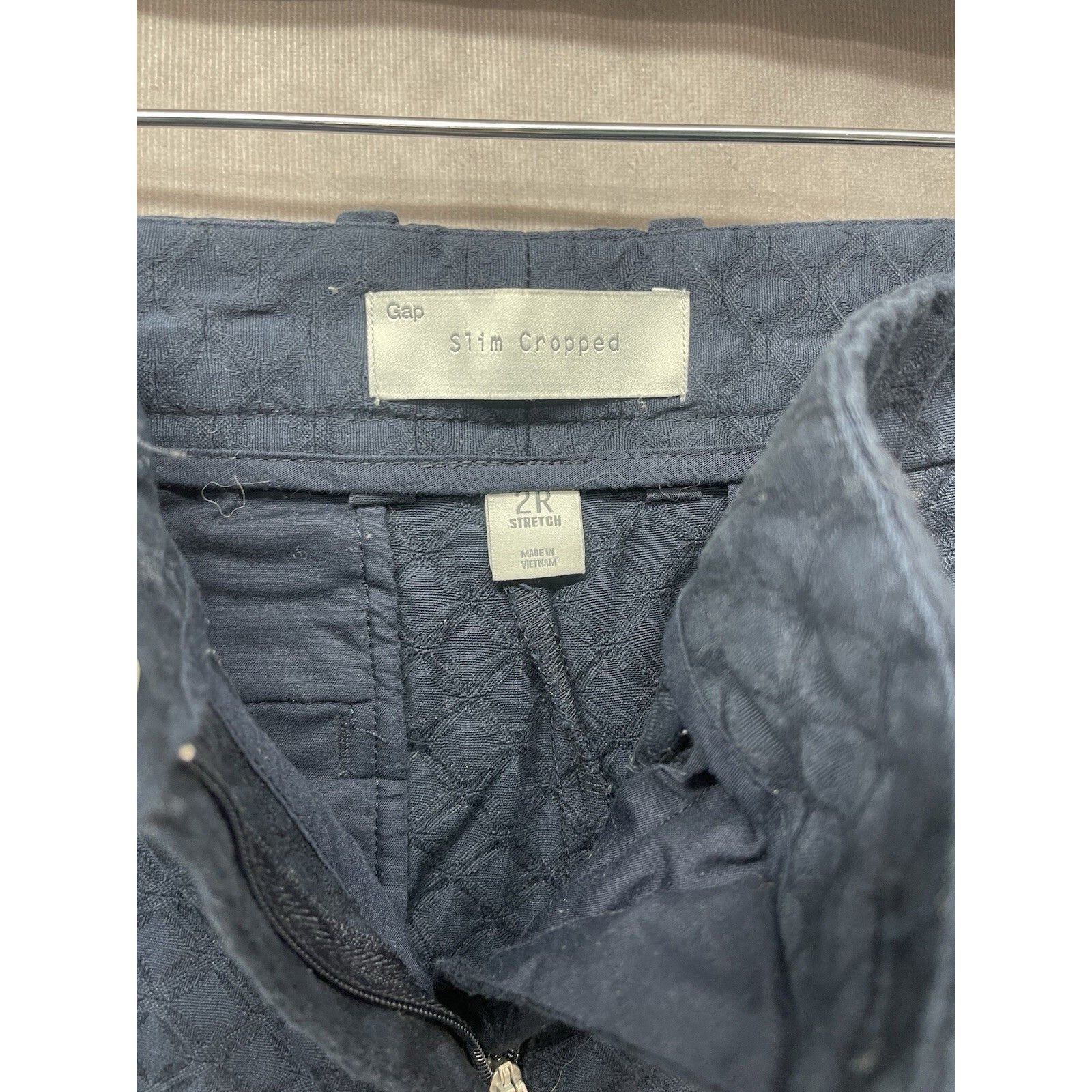 Gap Gap Chino Pants Women Size 2R Stretch Slim Crop Honeycomb Mo Size 26" / US 2 / IT 38 - 5 Thumbnail