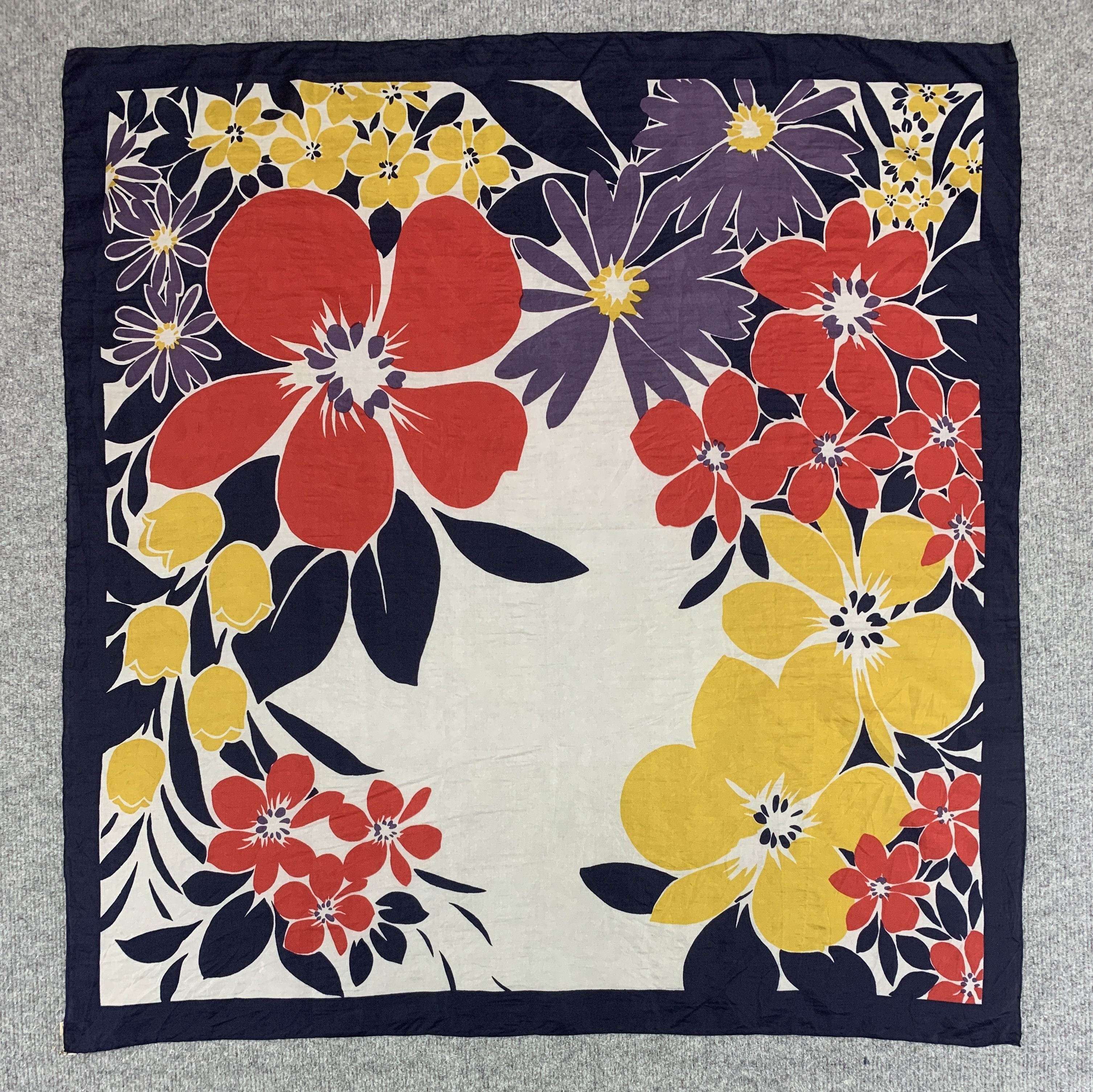 Vintage Golden Camel Silk Scarf Neckwear Shawl - SCA714