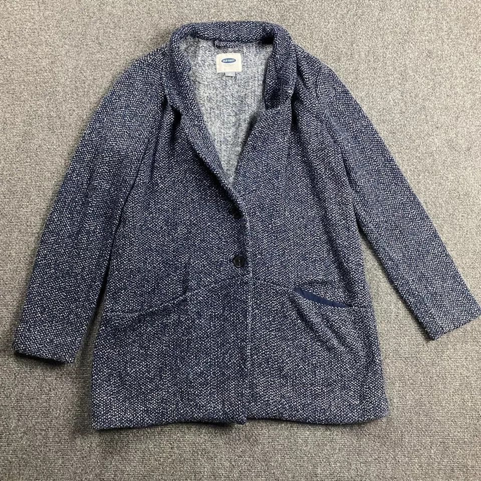 Old Navy Old Navy Coat Women's Medium Blue Knit Outerwear Fleece Size M / US 6-8 / IT 42-44 - 1 Thumbnail