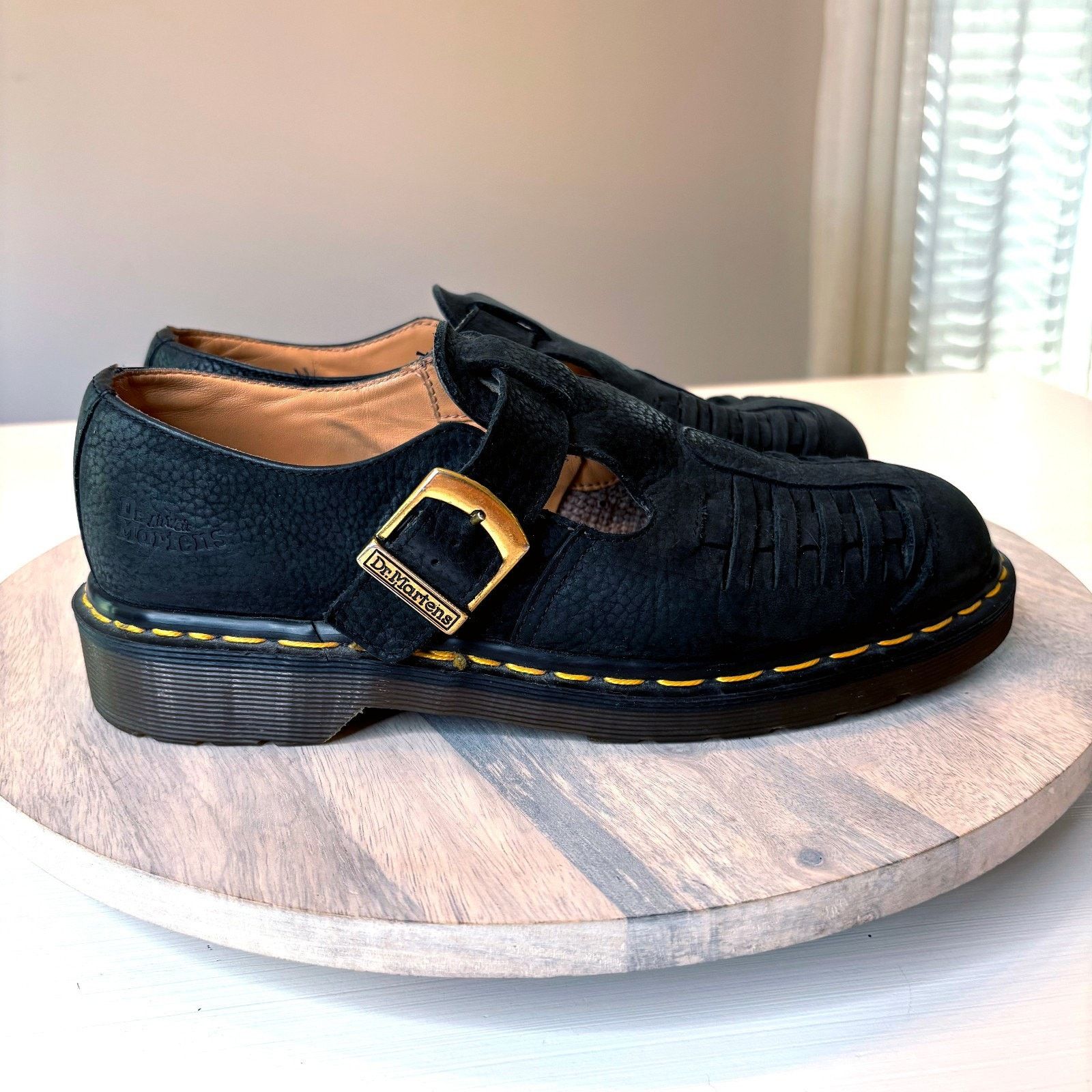 Dr. Martens Dr. Martens Mica Black Leather Sandals Men's Size 9 UK 7 Size US 9 / EU 42 - 2 Thumbnail