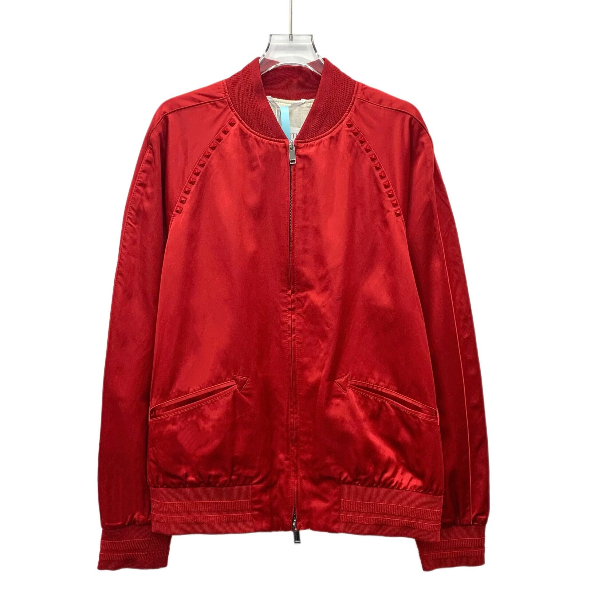 Valentino Valentino Studded Viscose Bomber Jacket 48 Size US M / EU 48-50 / 2 - 1 Thumbnail