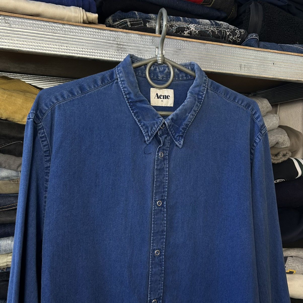 Acne Studios Luxury Acne Studios Small Logo Basic designer button shirt Size US M / EU 48-50 / 2 - 2 Thumbnail