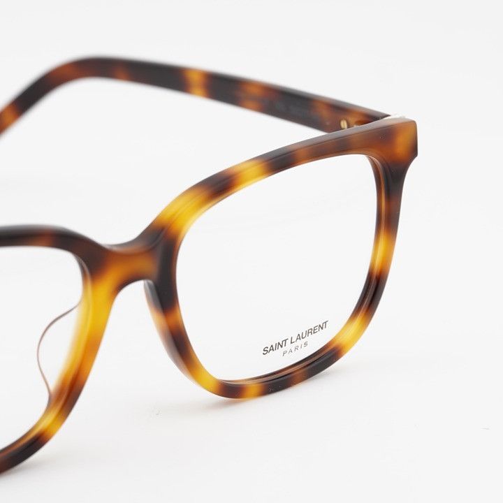 Saint Laurent Paris Saint Laurent SLM110F 005 Eyeglasses Havana 55mm Square Size ONE SIZE - 6 Thumbnail