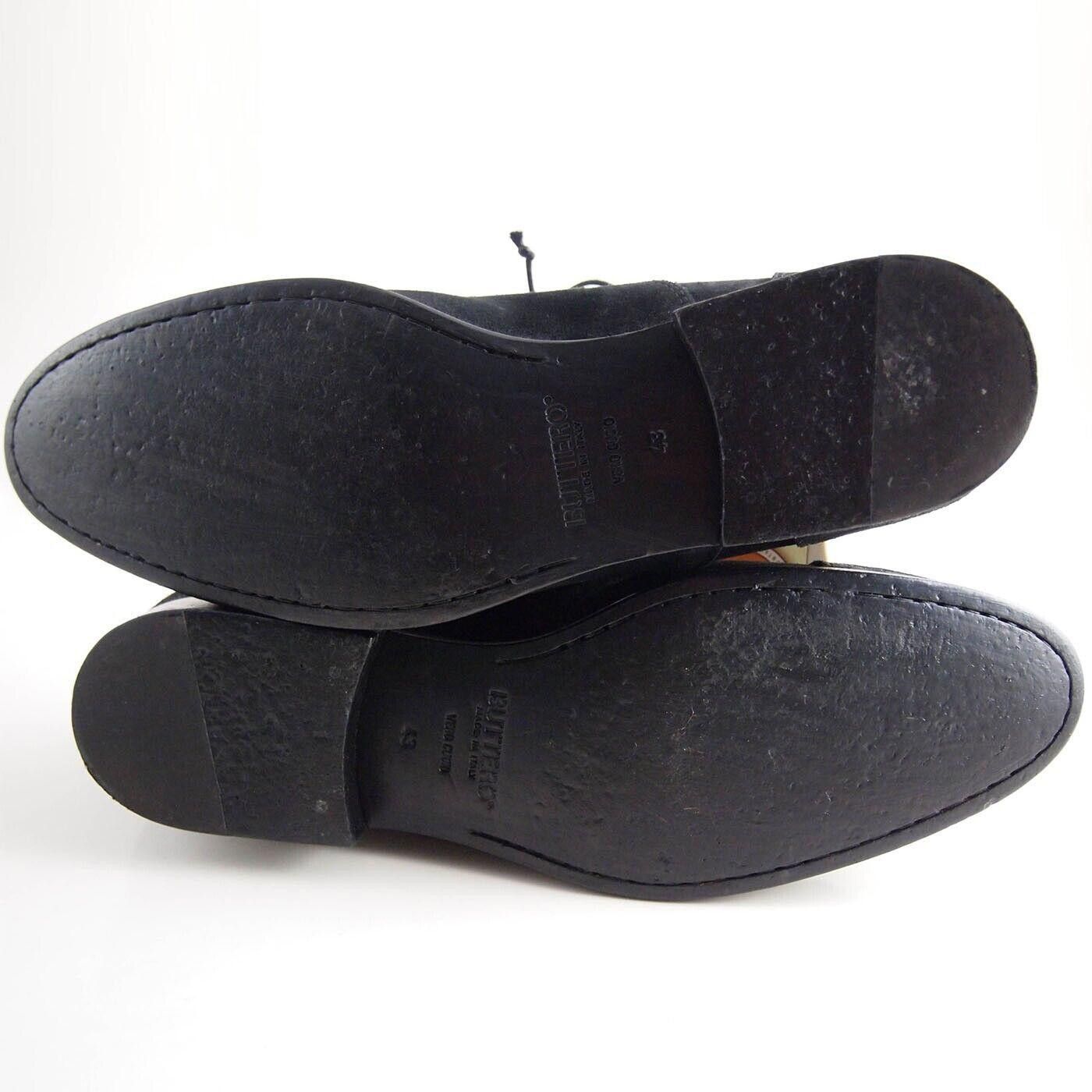 Buttero Buttero Cap Toe Ofords Black Waxed Suede Mens US 10 EU 43 Size US 10 / EU 43 - 7 Thumbnail