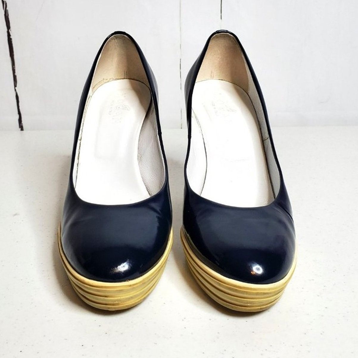Hogan Vintage Hogan Patent Leather Sneaker Platform Heels 38.5 Size US 8 / IT 38 - 3 Thumbnail