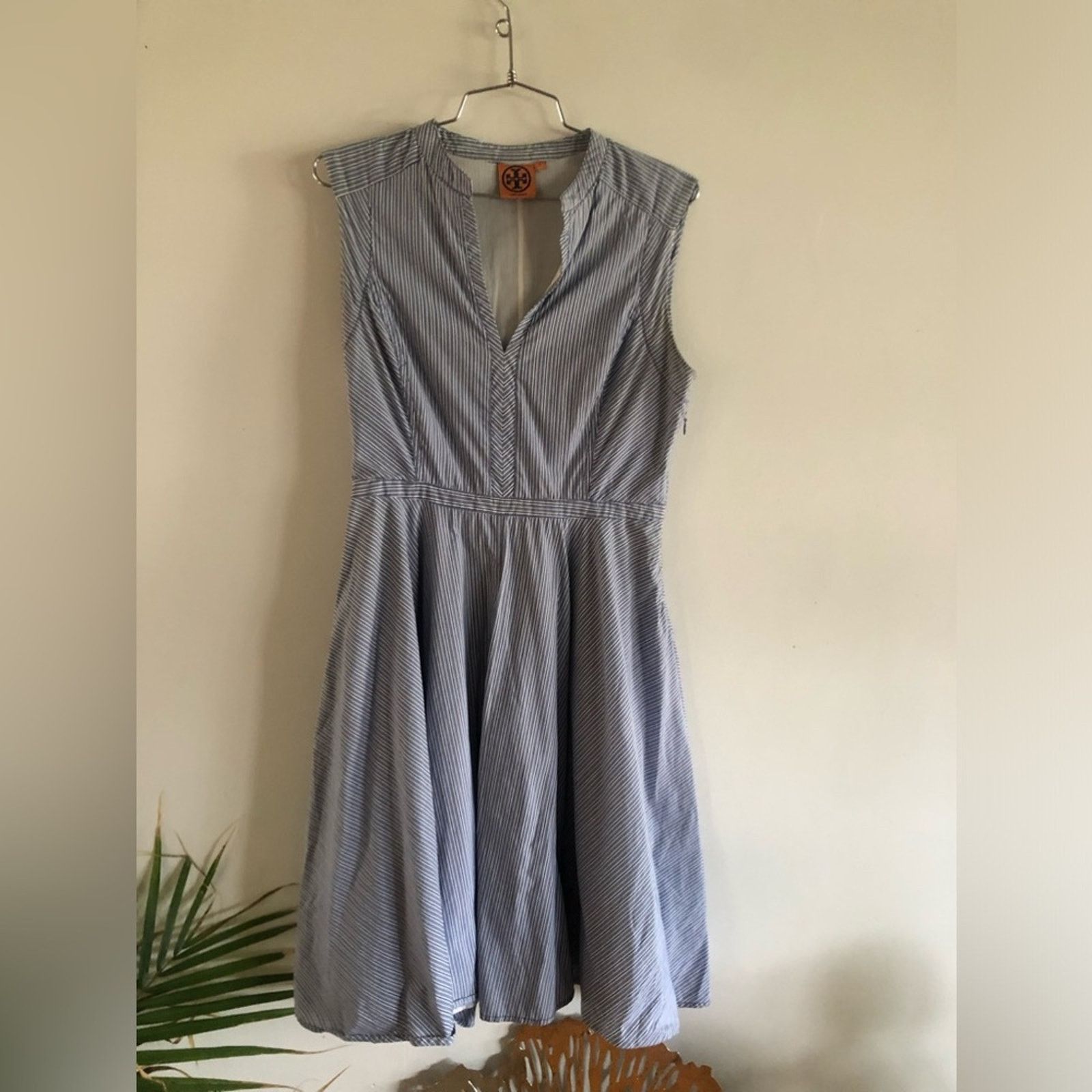 Tory Burch Tori Burch striped dress in blue and white. Size S / US 4 / IT 40 - 2 Thumbnail