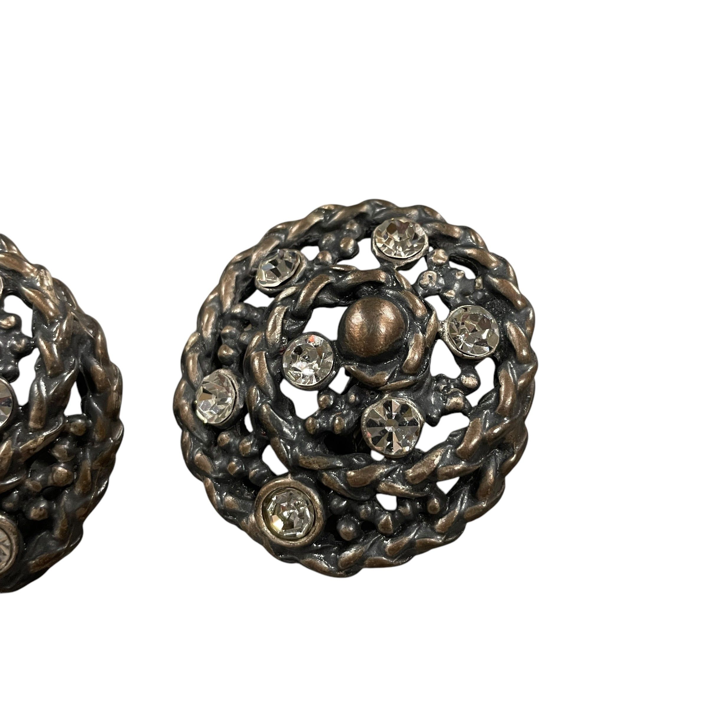 Other Vintage Starry Night Clip-On Earrings Size ONE SIZE - 3 Thumbnail