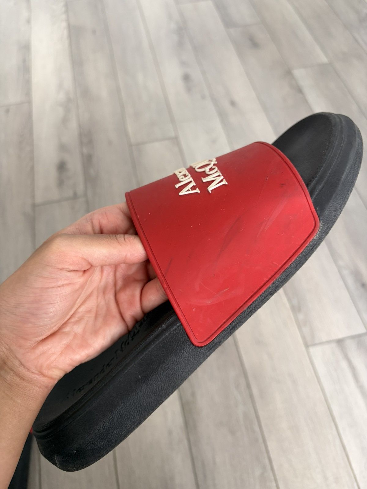 Alexander McQueen Alexander McQueen Pool Slides Size US 11.5 / EU 44-45 - 4 Thumbnail