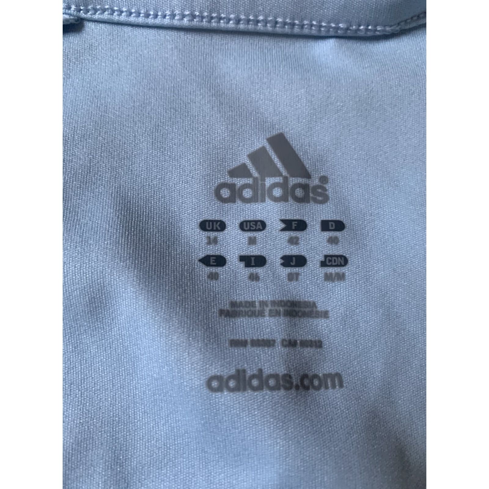 Adidas Adidas Shirt Women Medium Tank Sky Blue Sleeveless Cotton Blend Logo Casual Regular Strappy Sleeve Lightweight Women’s Ladies Size M / US 6-8 / IT 42-44 - 3 Thumbnail