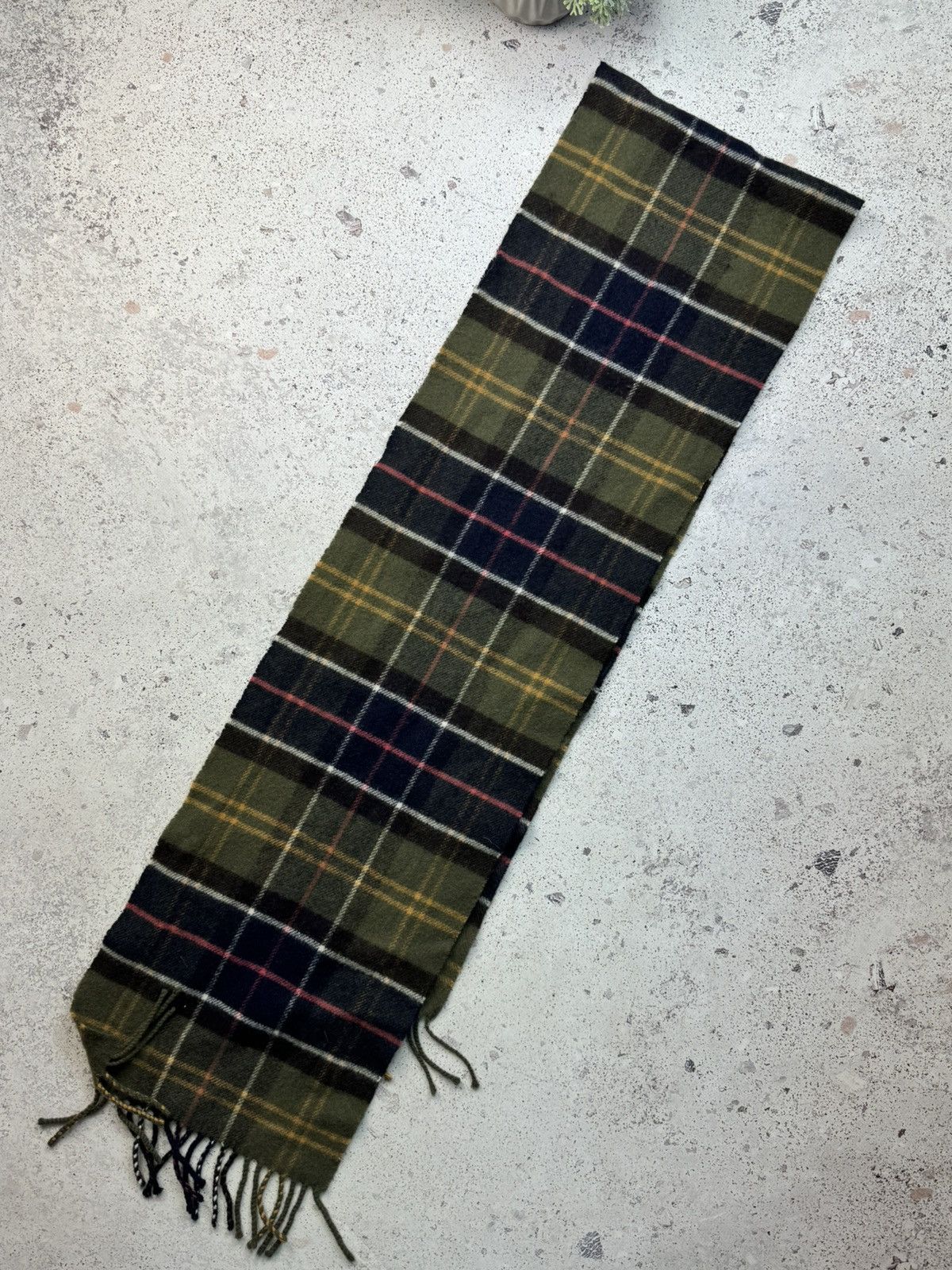 Barbour × Vintage Vintage Barbour Scarf 90s Street Wear Y2K Casual Kanye Style Size ONE SIZE - 4 Thumbnail
