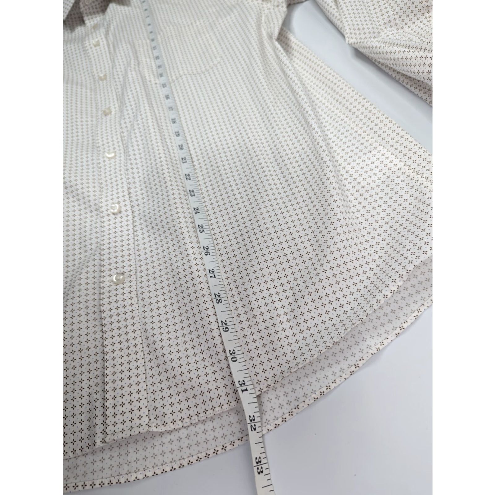 Stafford Stafford Shirt Men XL Beige Button Long Sleeve Casual Workwear 17-17.5 Pattern Check Collared Shirt Beds? Size US XL / EU 56 / 4 - 4 Thumbnail