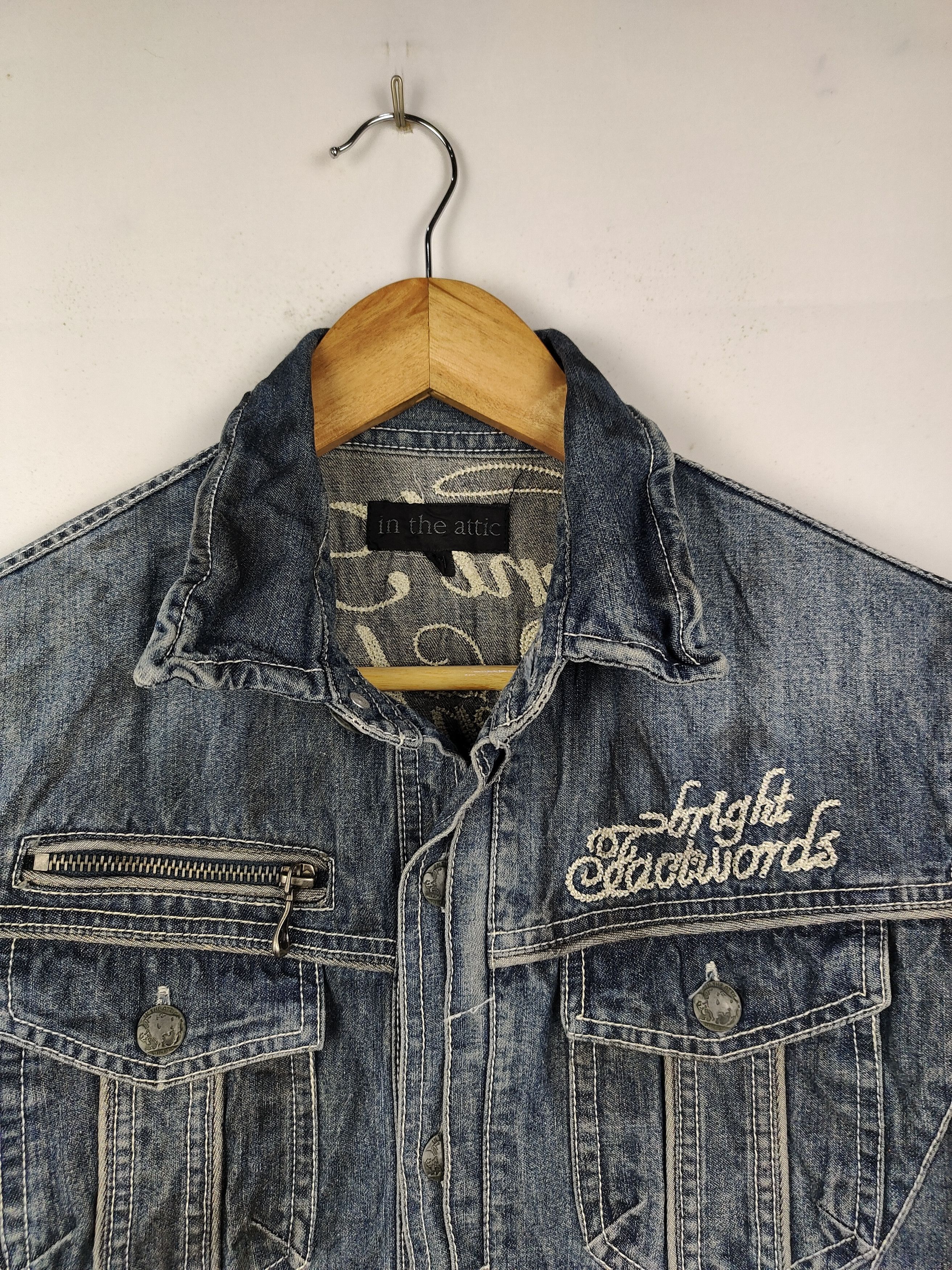 In The Attic × Seditionaries In The Attic Distressed Denim Western Shirt Gothic punk Size US S / EU 44-46 / 1 - 2 Thumbnail