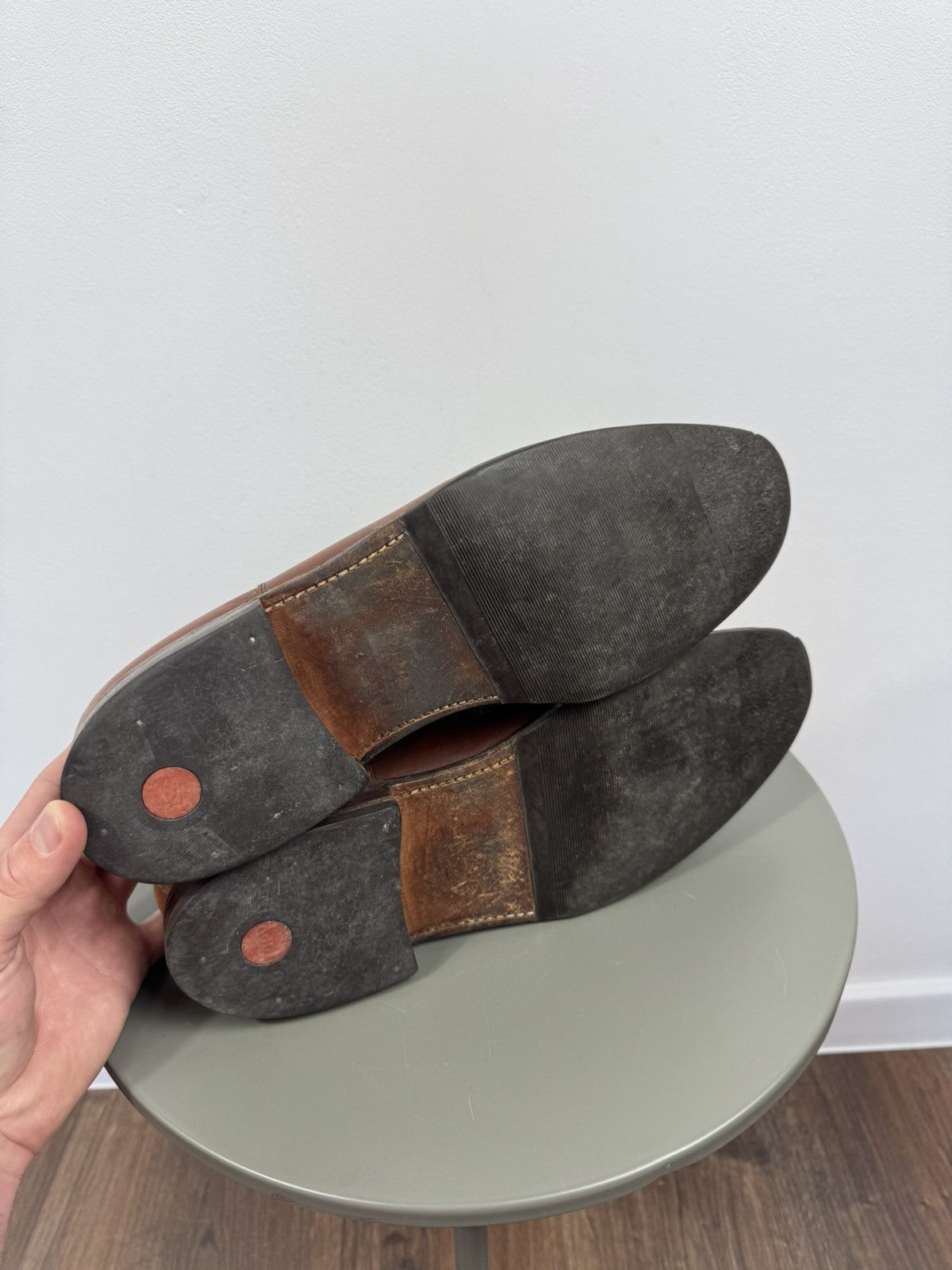 Loake Vintage Loake Brown Leather Oxford Shoes UK Cap Toe US 12 Size US 12 / EU 45 - 10 Thumbnail
