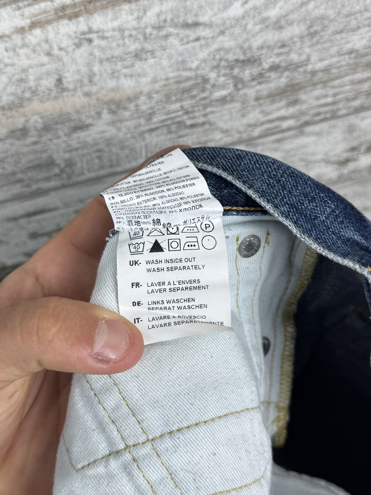 Edwin Mens Vintage Edwin Javanese denim jeans Selvedge pants rare Size US 31 - 18 Thumbnail